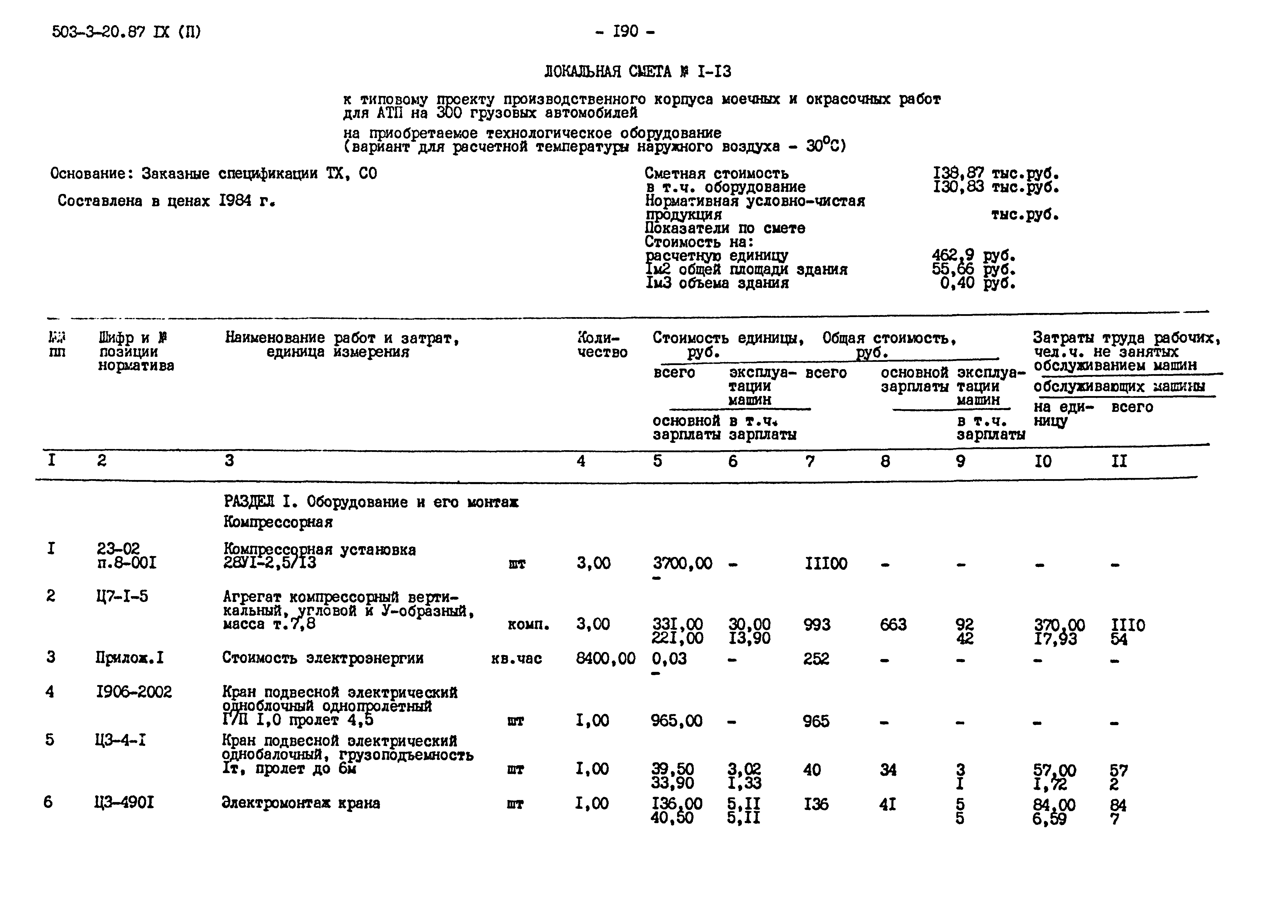 Типовой проект 503-3-20.87