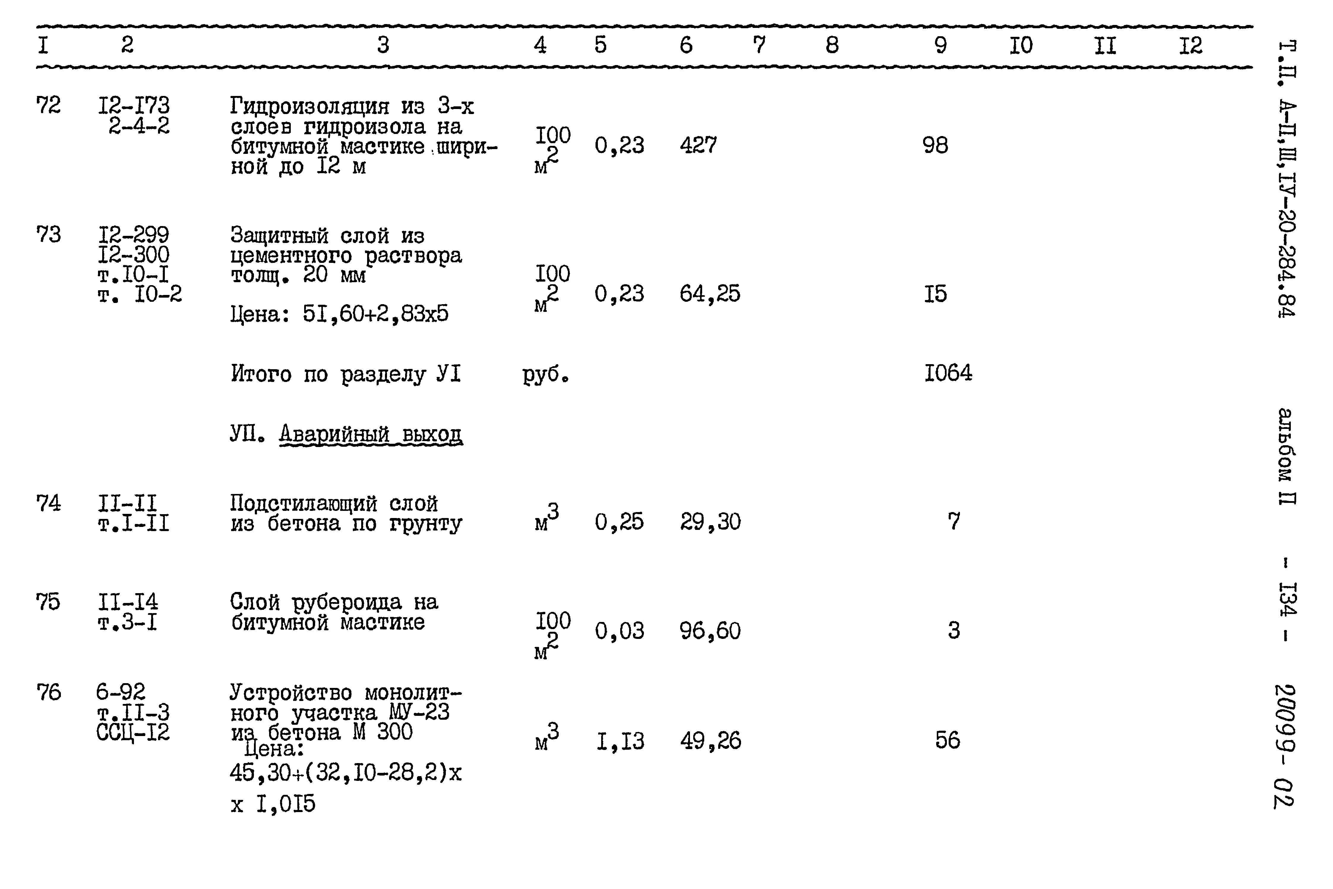 Типовой проект А-II,III,IV-20-284.84