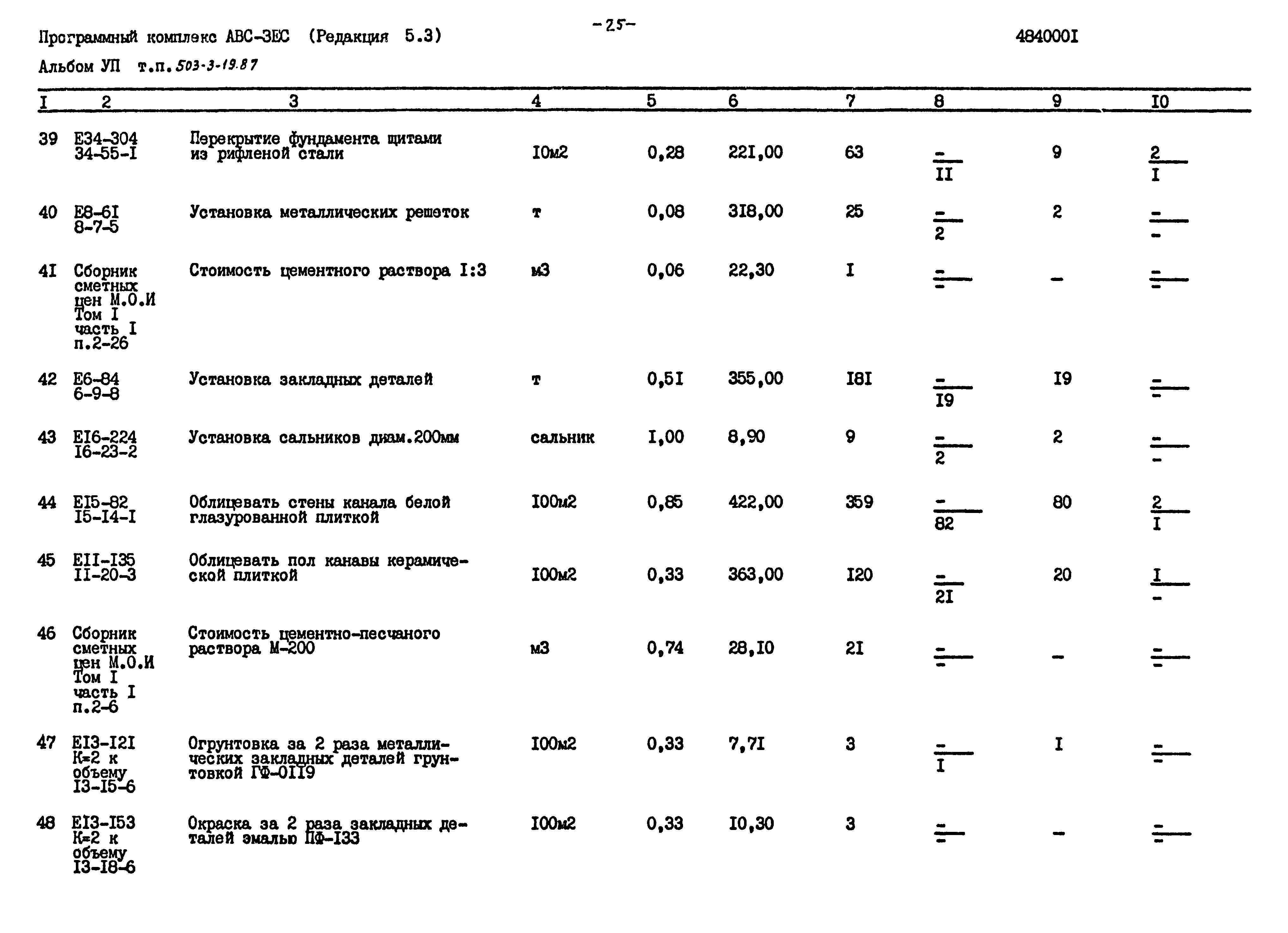 Типовой проект 503-3-19.87