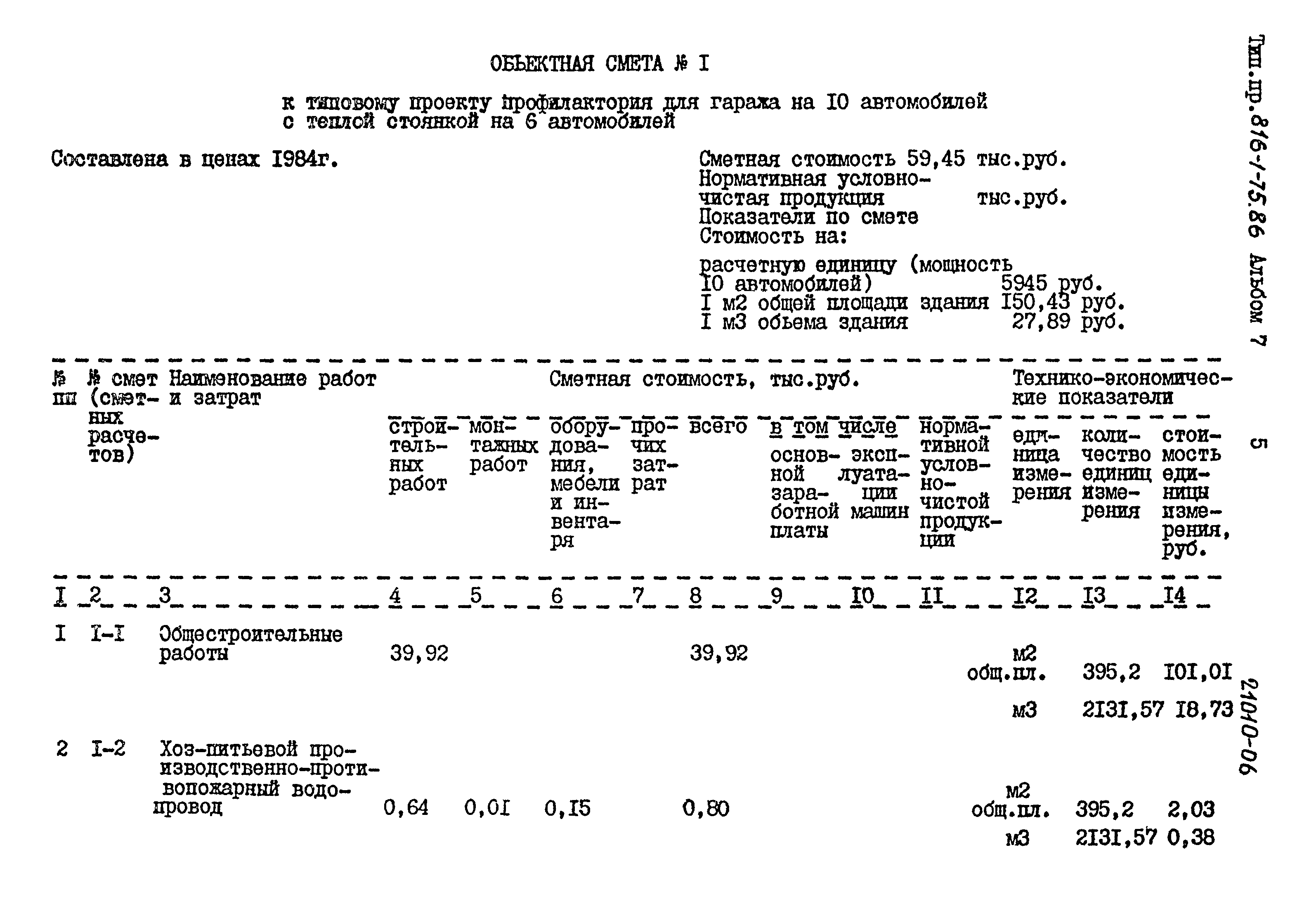 Типовой проект 816-1-75.86