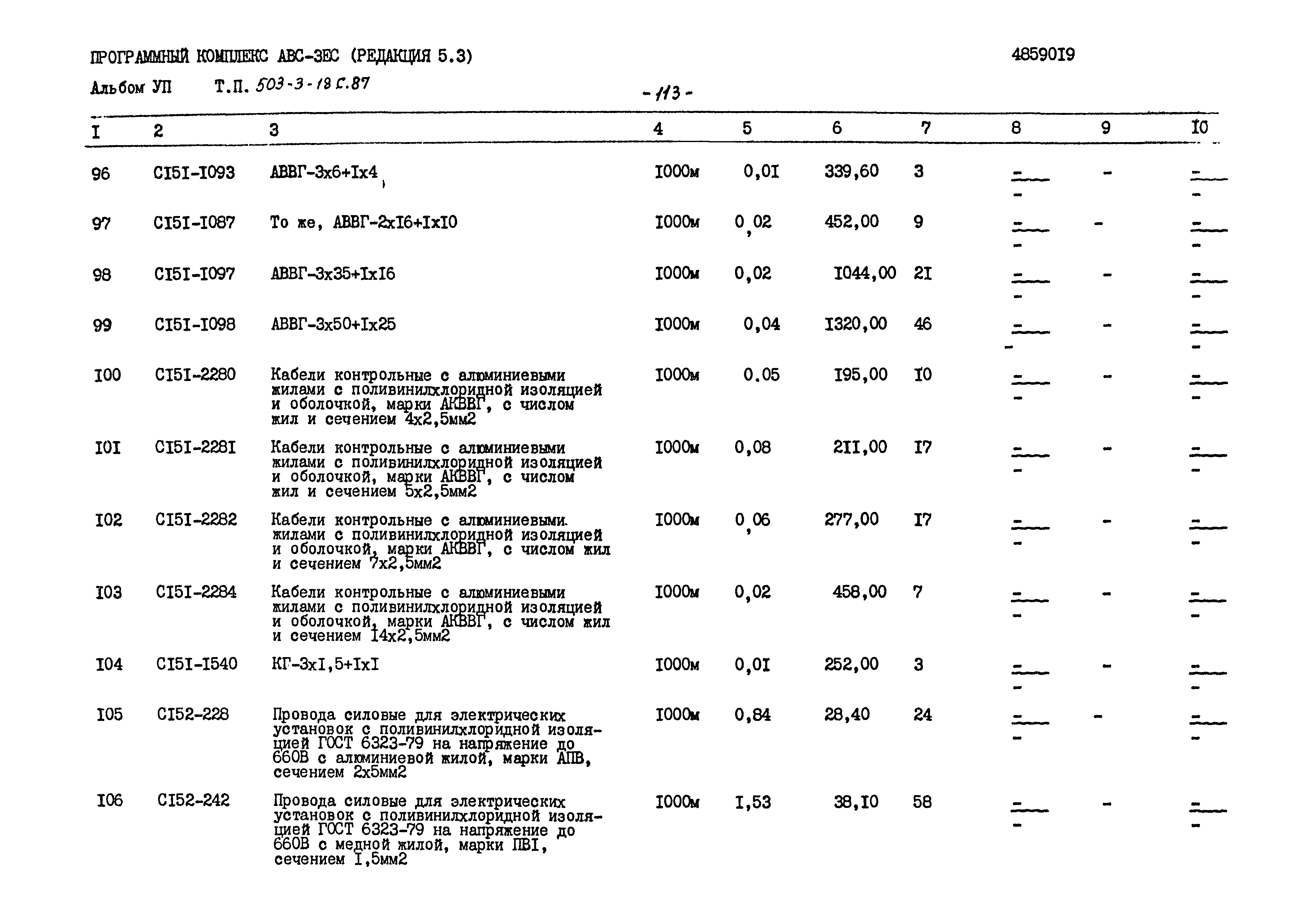 Типовой проект 503-3-18с.87