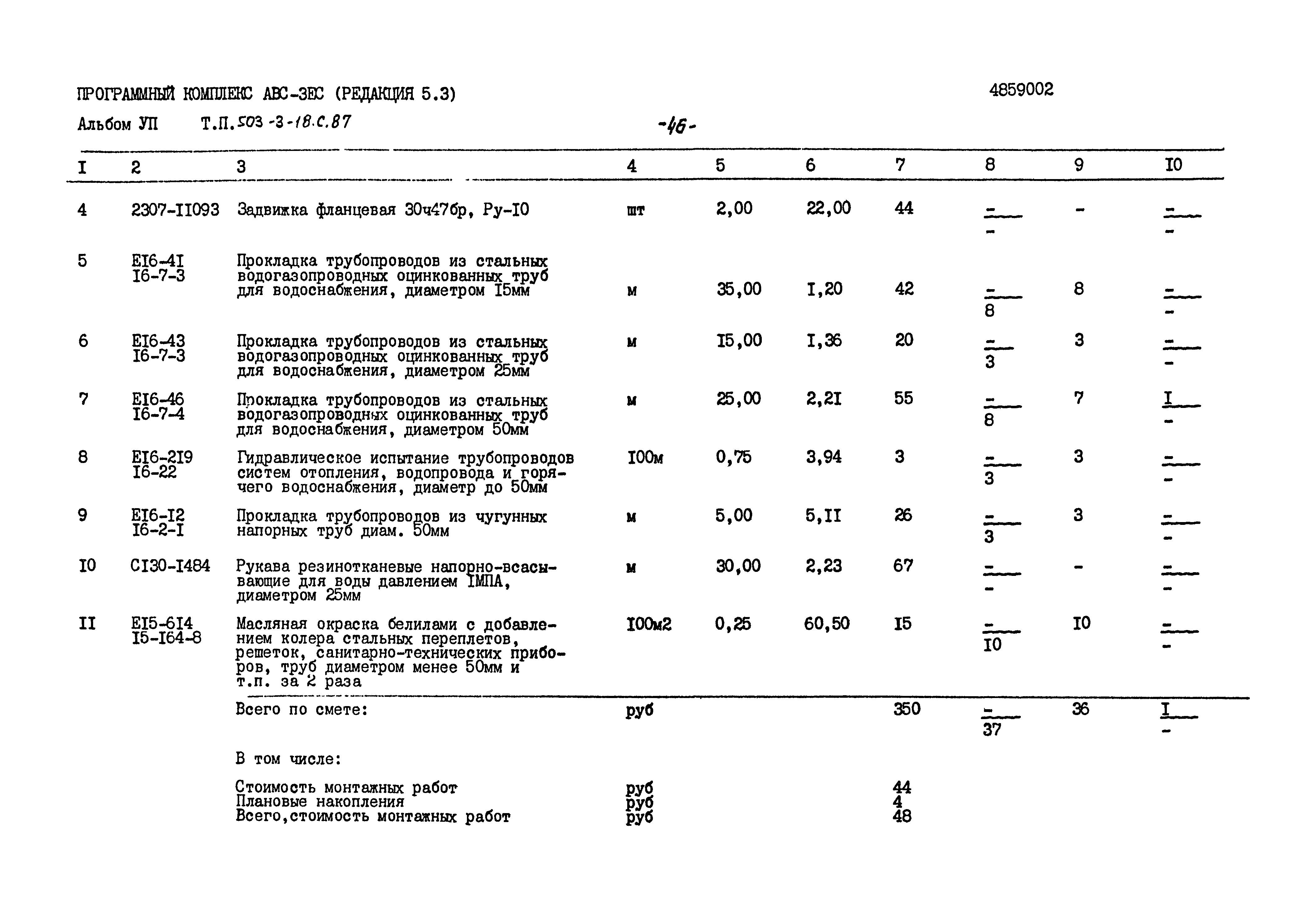 Типовой проект 503-3-18с.87