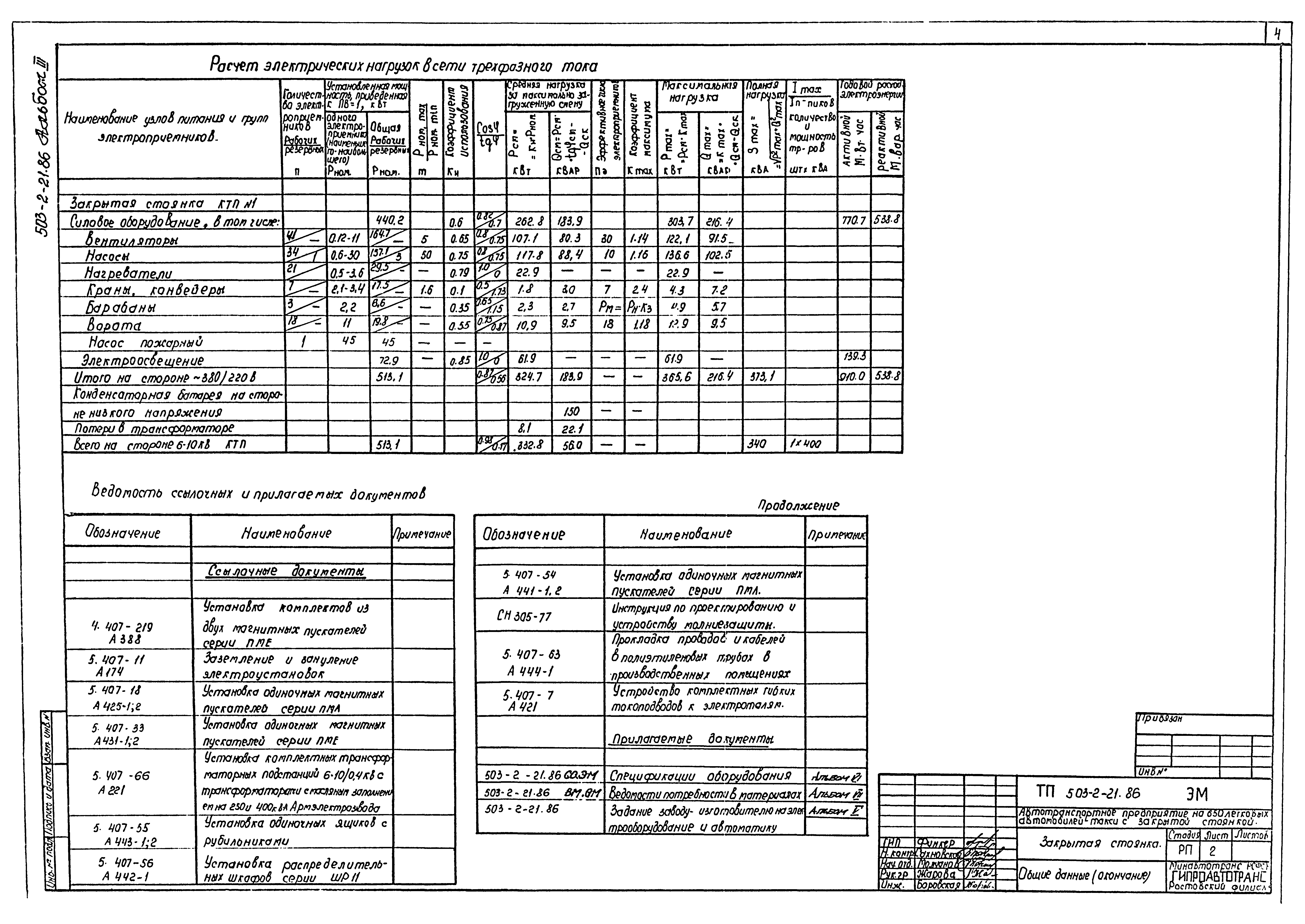 Типовой проект 503-2-21.86