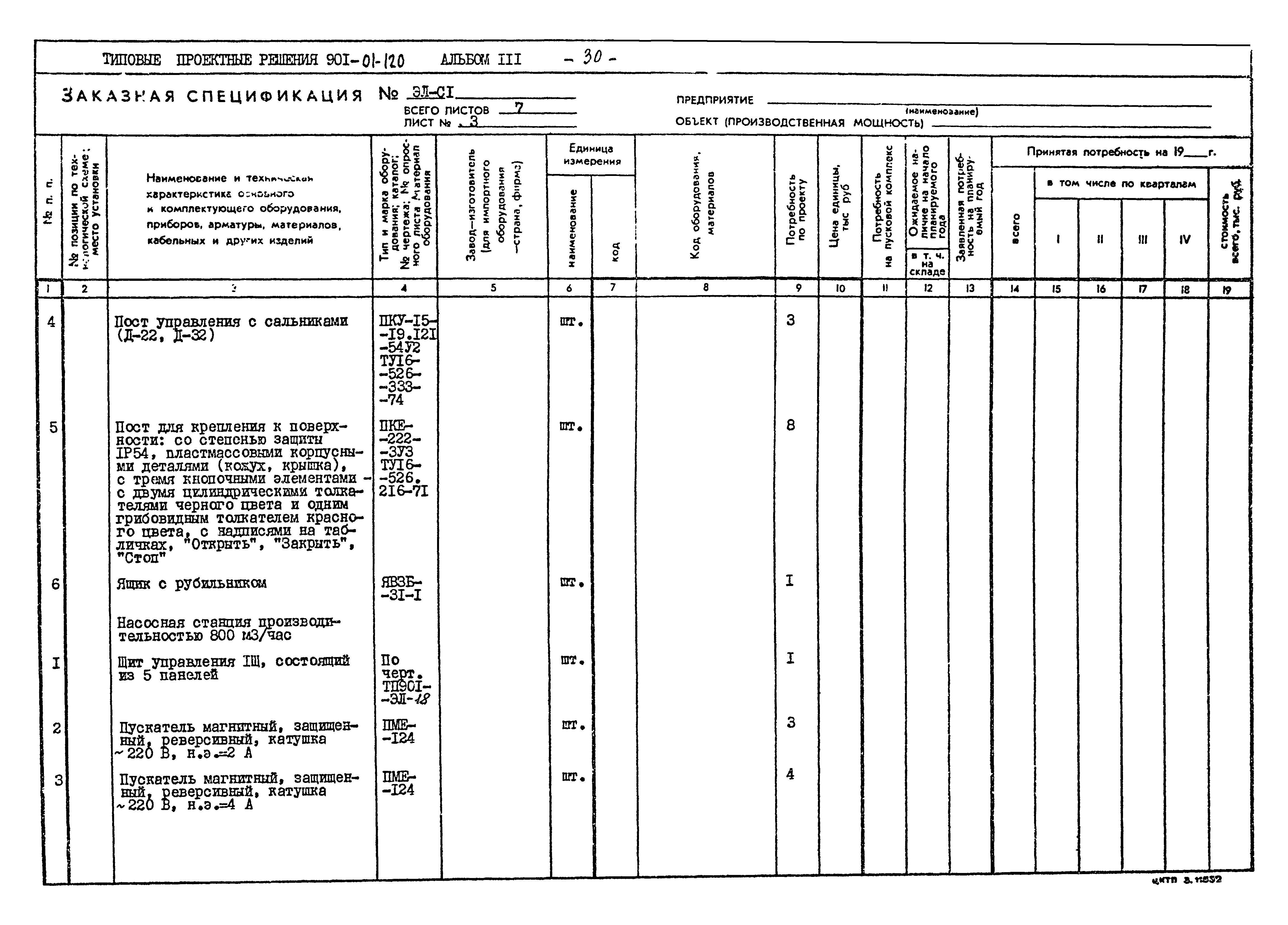 Типовые проектные решения 901-02-120