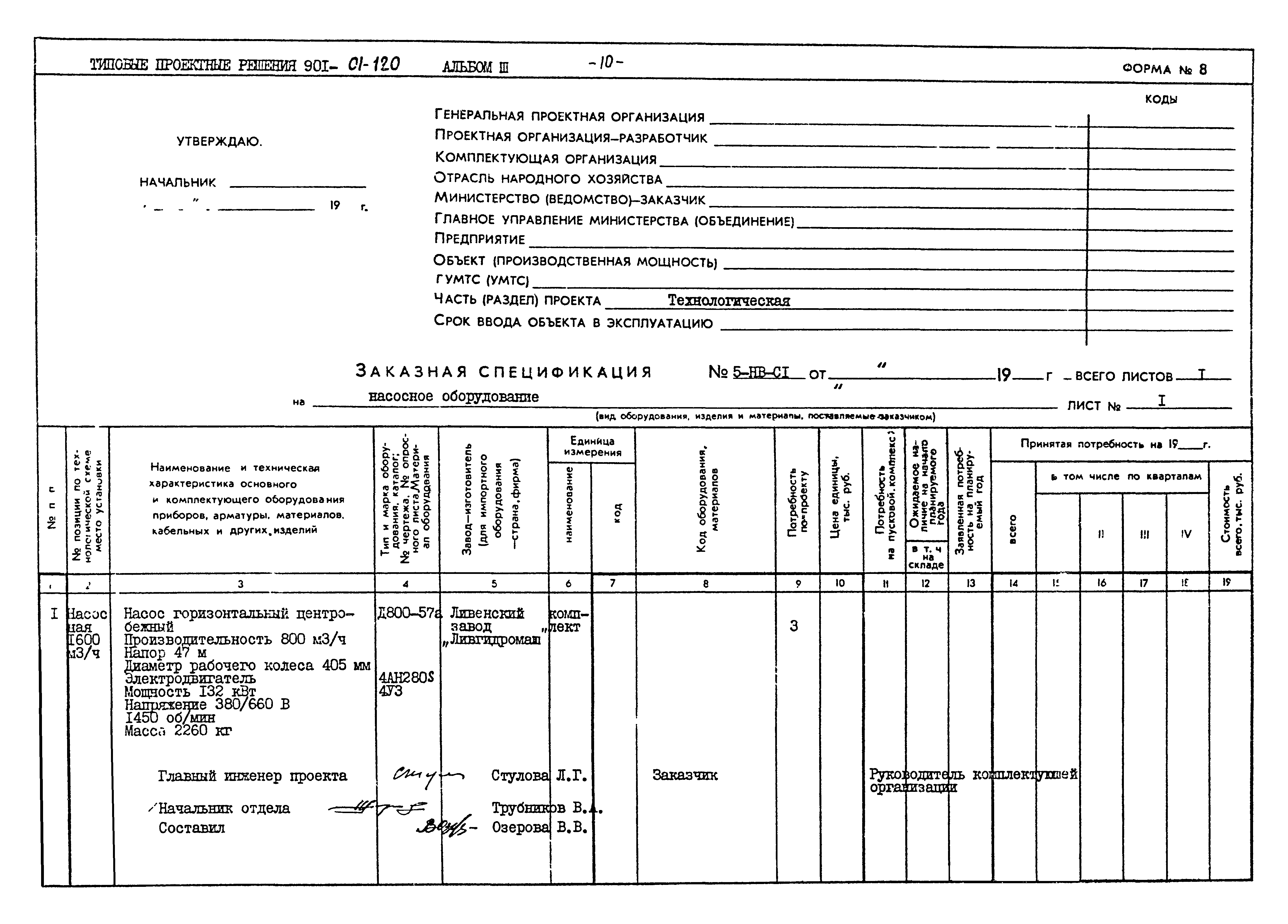 Типовые проектные решения 901-02-120