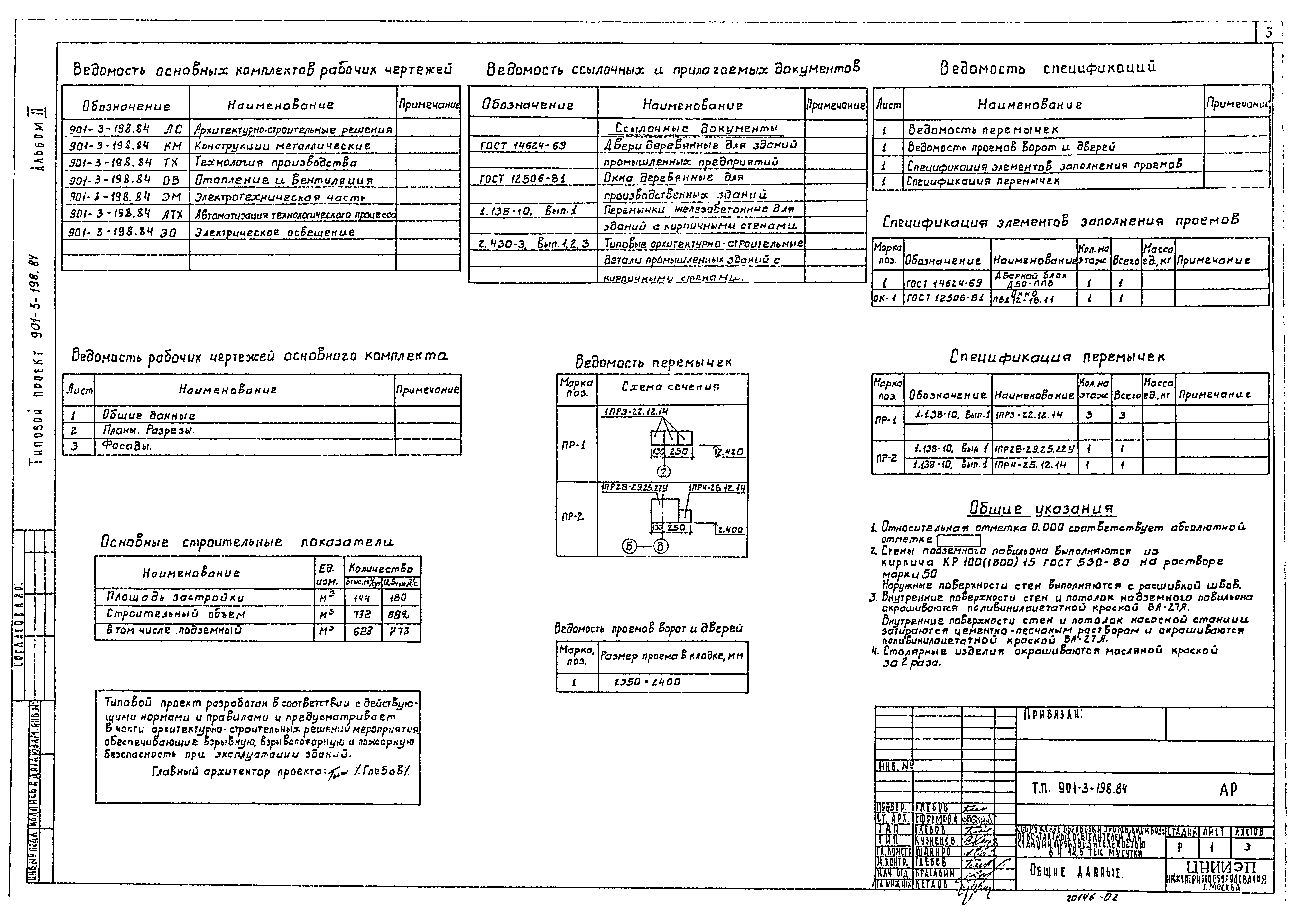 Типовой проект 901-3-198.84