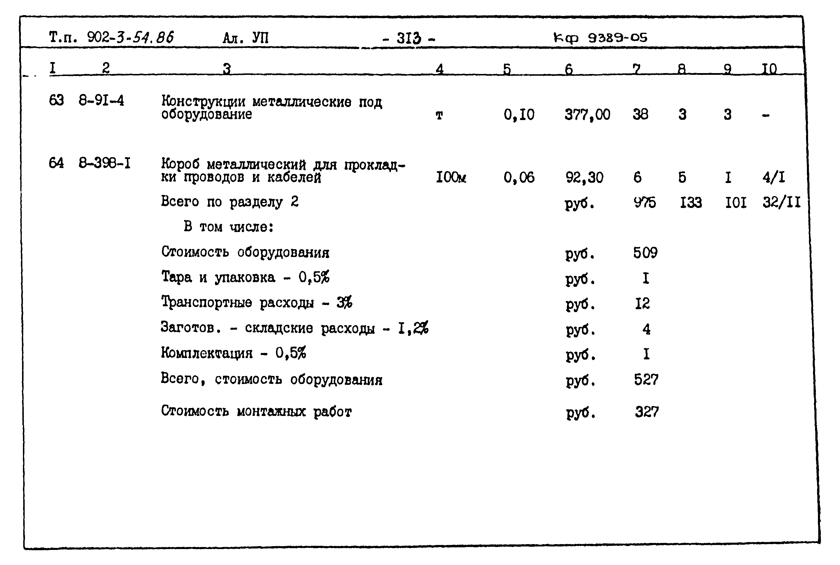 Типовой проект 902-3-54.86