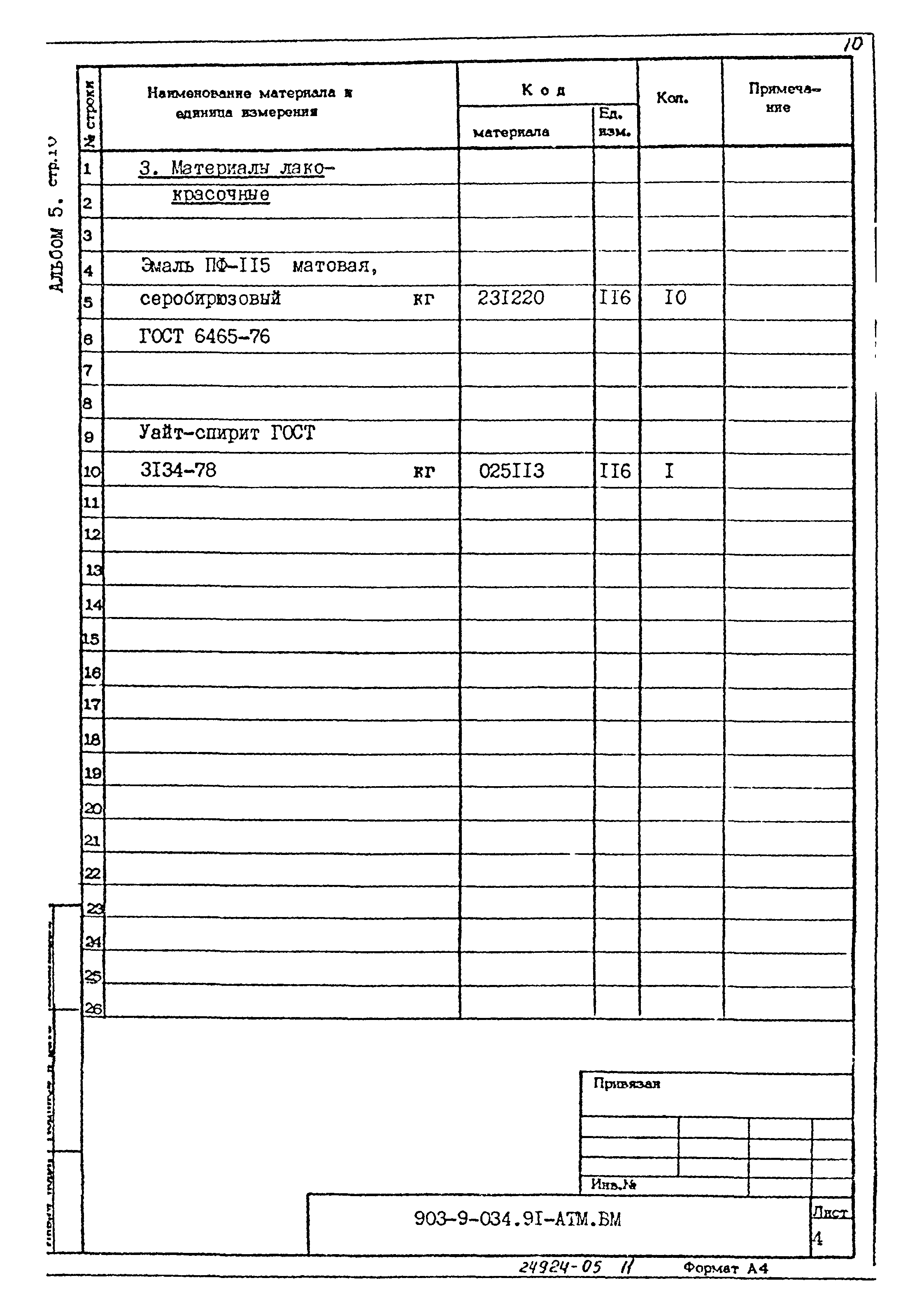 Типовой проект 903-9-034.91