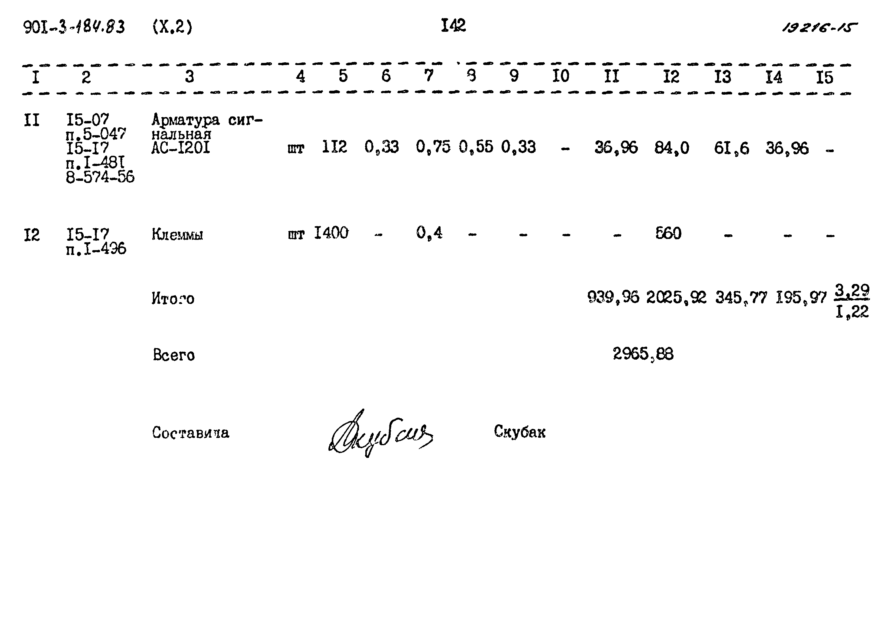 Типовой проект 901-3-184.83