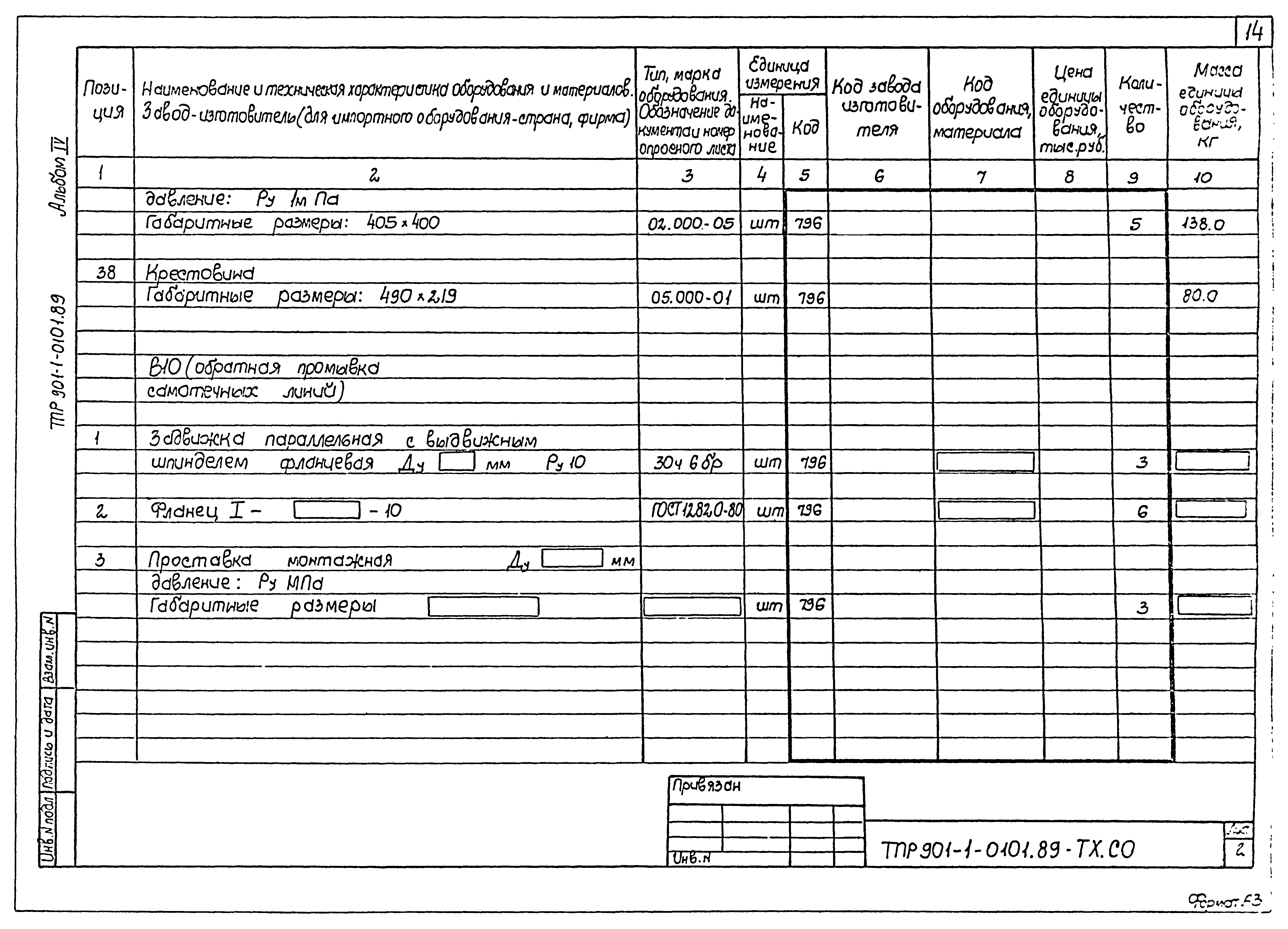 Типовые проектные решения 901-1-0101.89