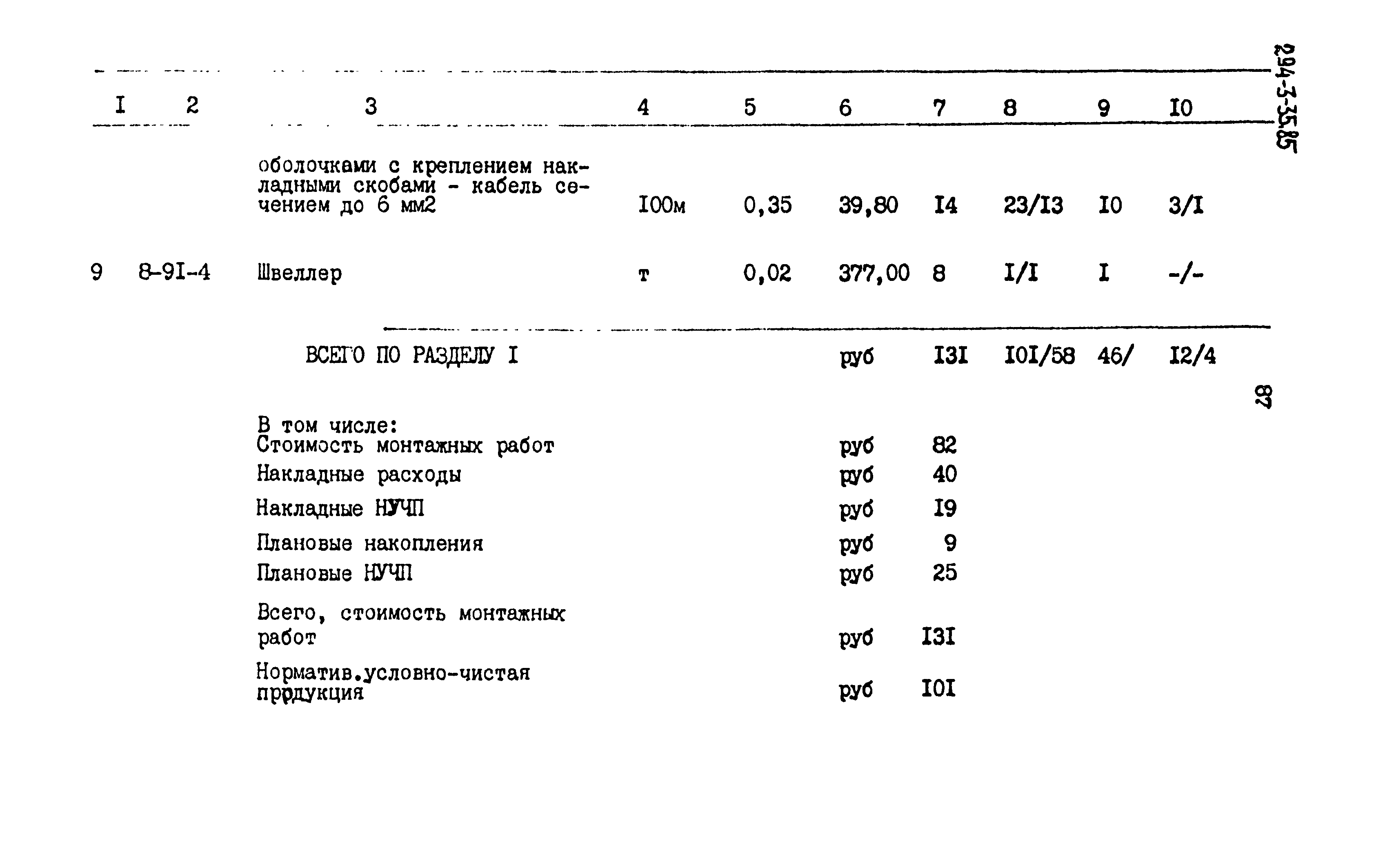 Типовой проект 294-3-35.85