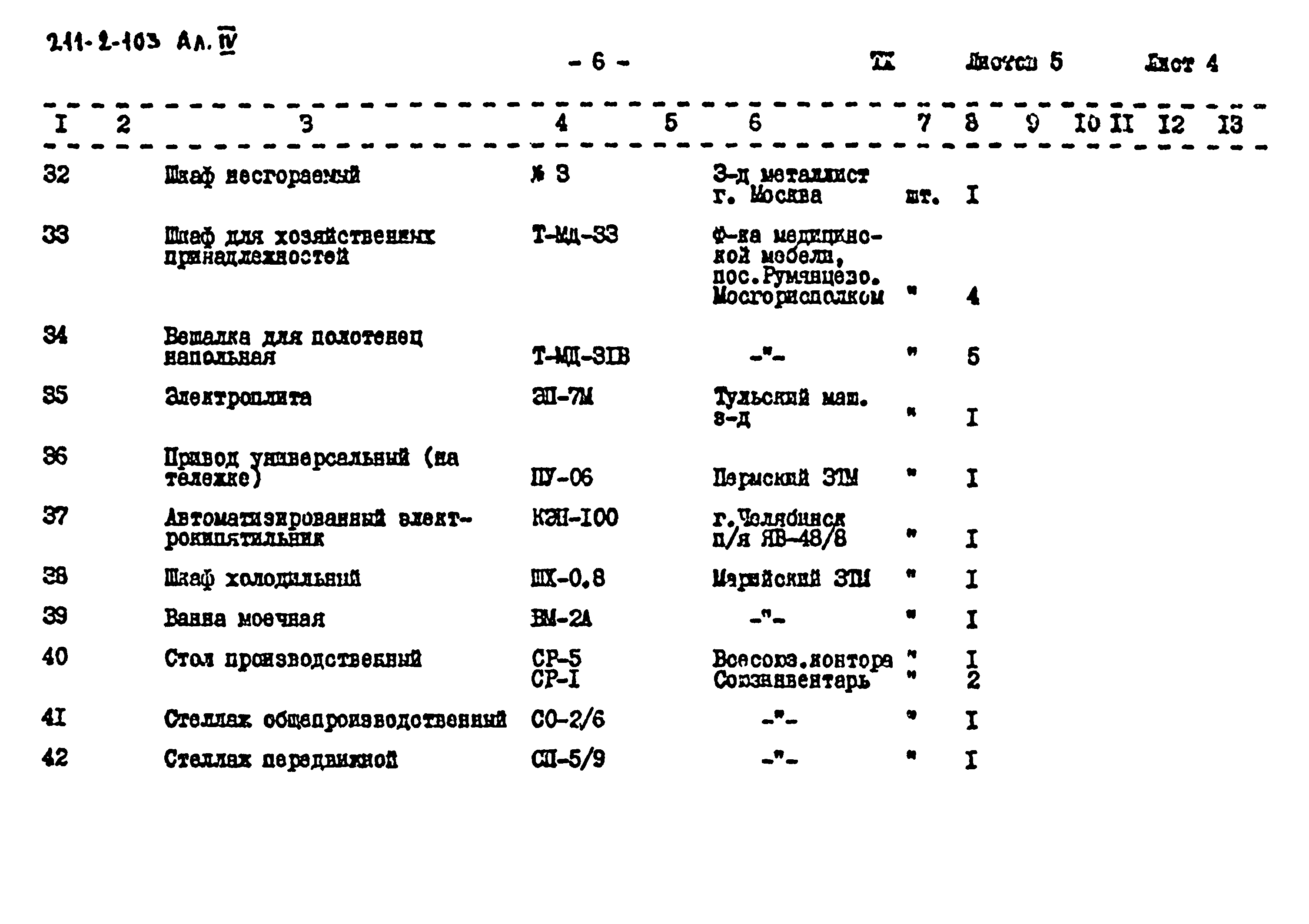 Типовой проект 211-2-103