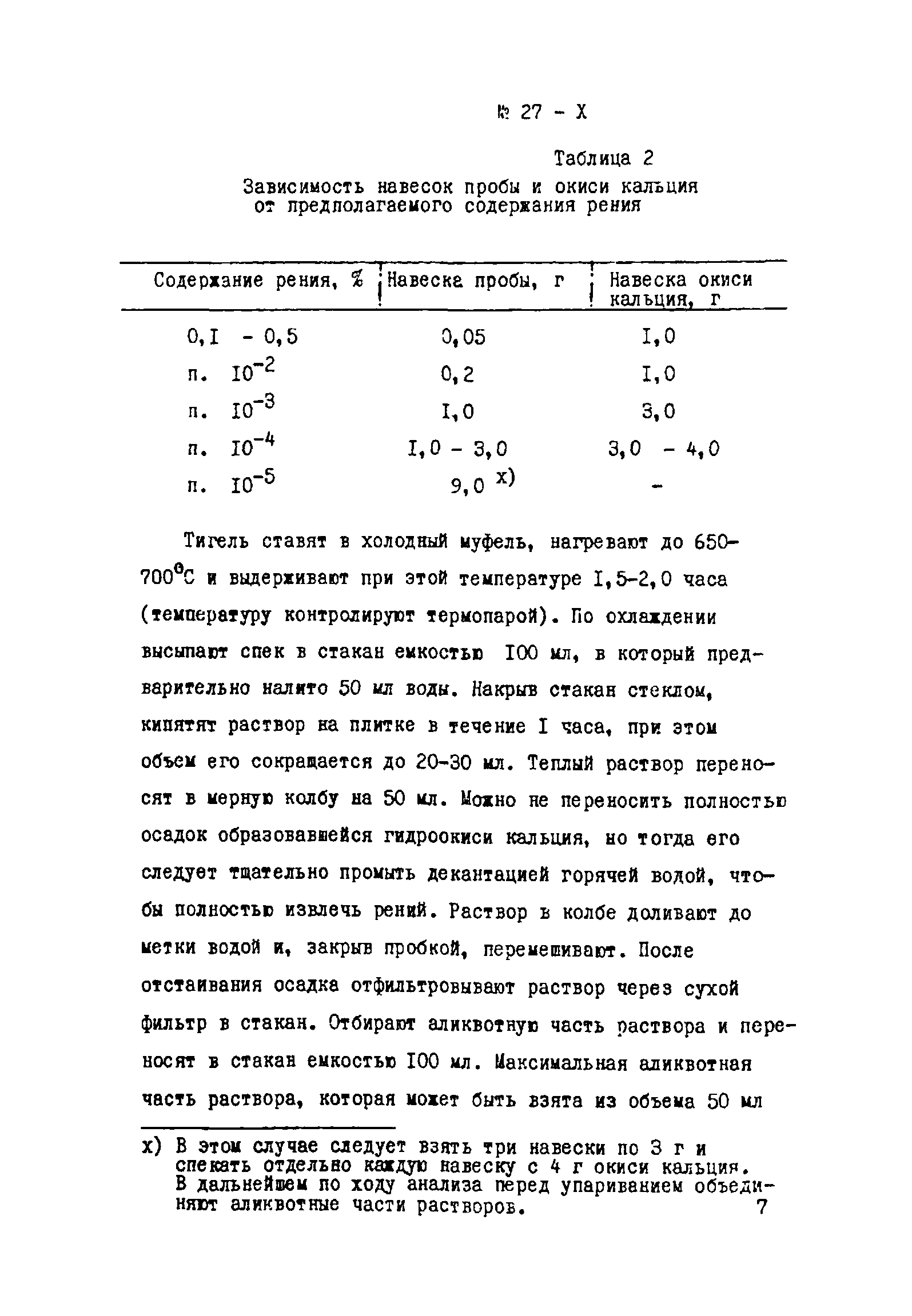 Инструкция НСАМ 27-Х