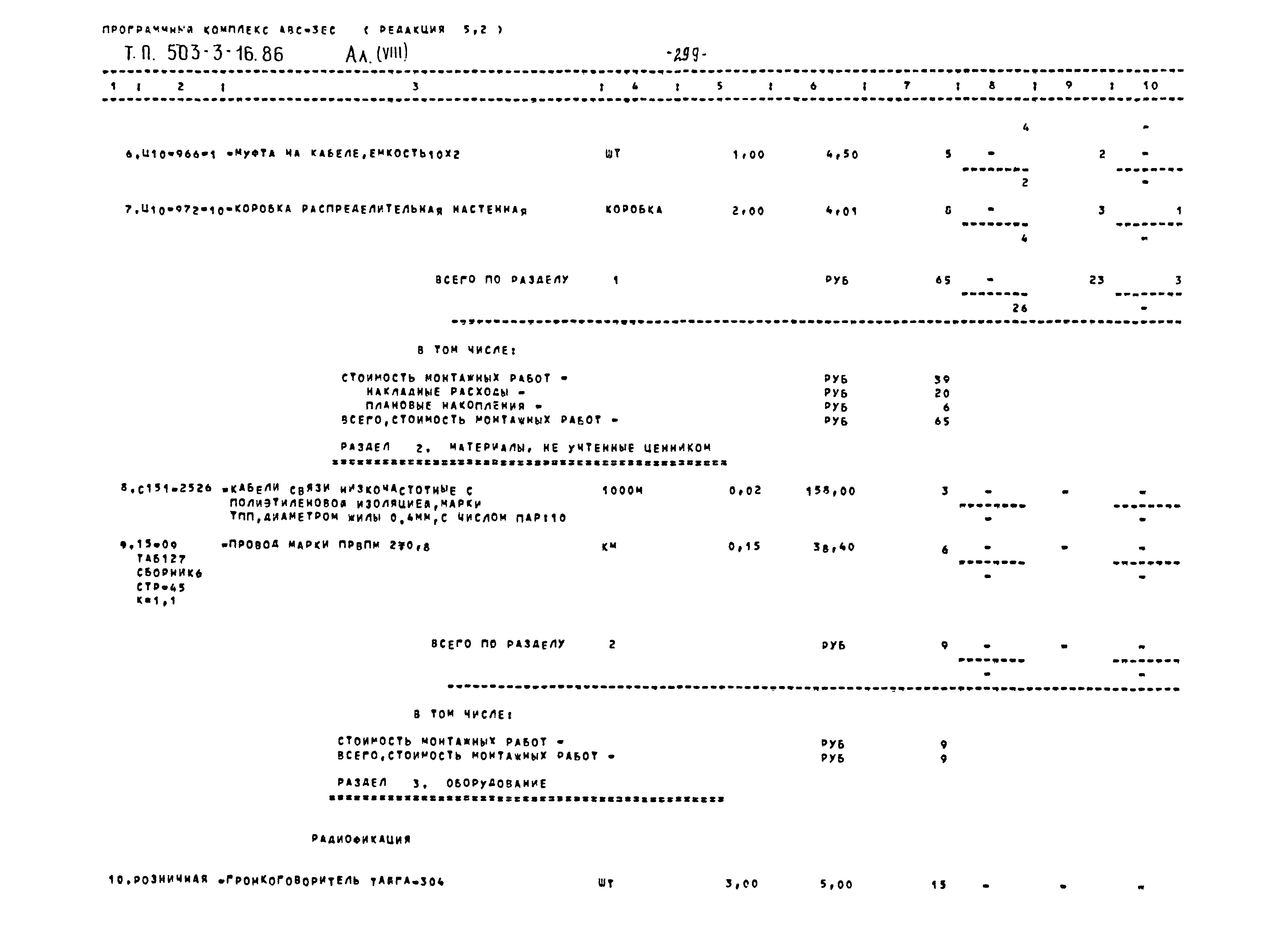 Типовой проект 503-3-16.86