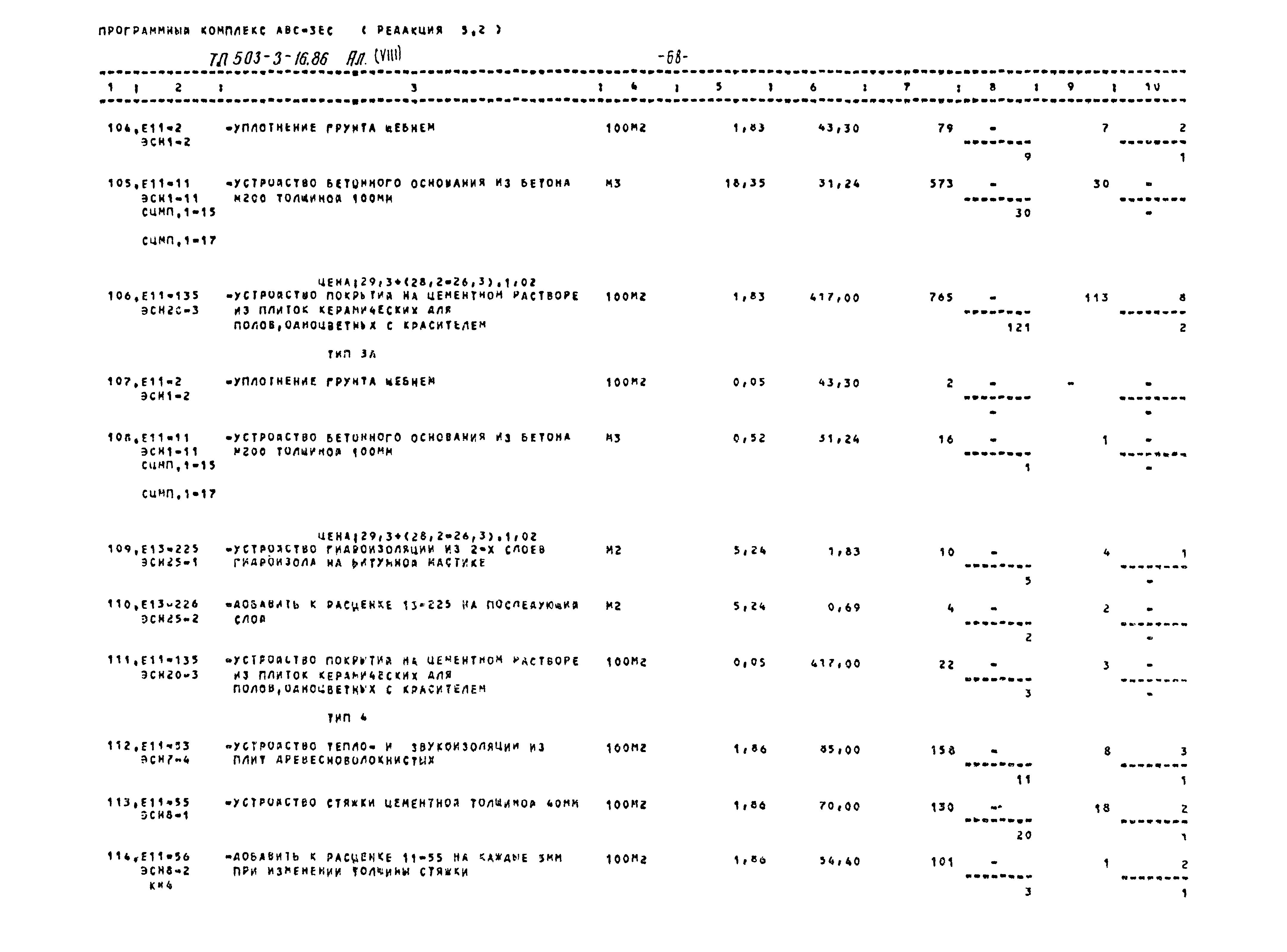 Типовой проект 503-3-16.86