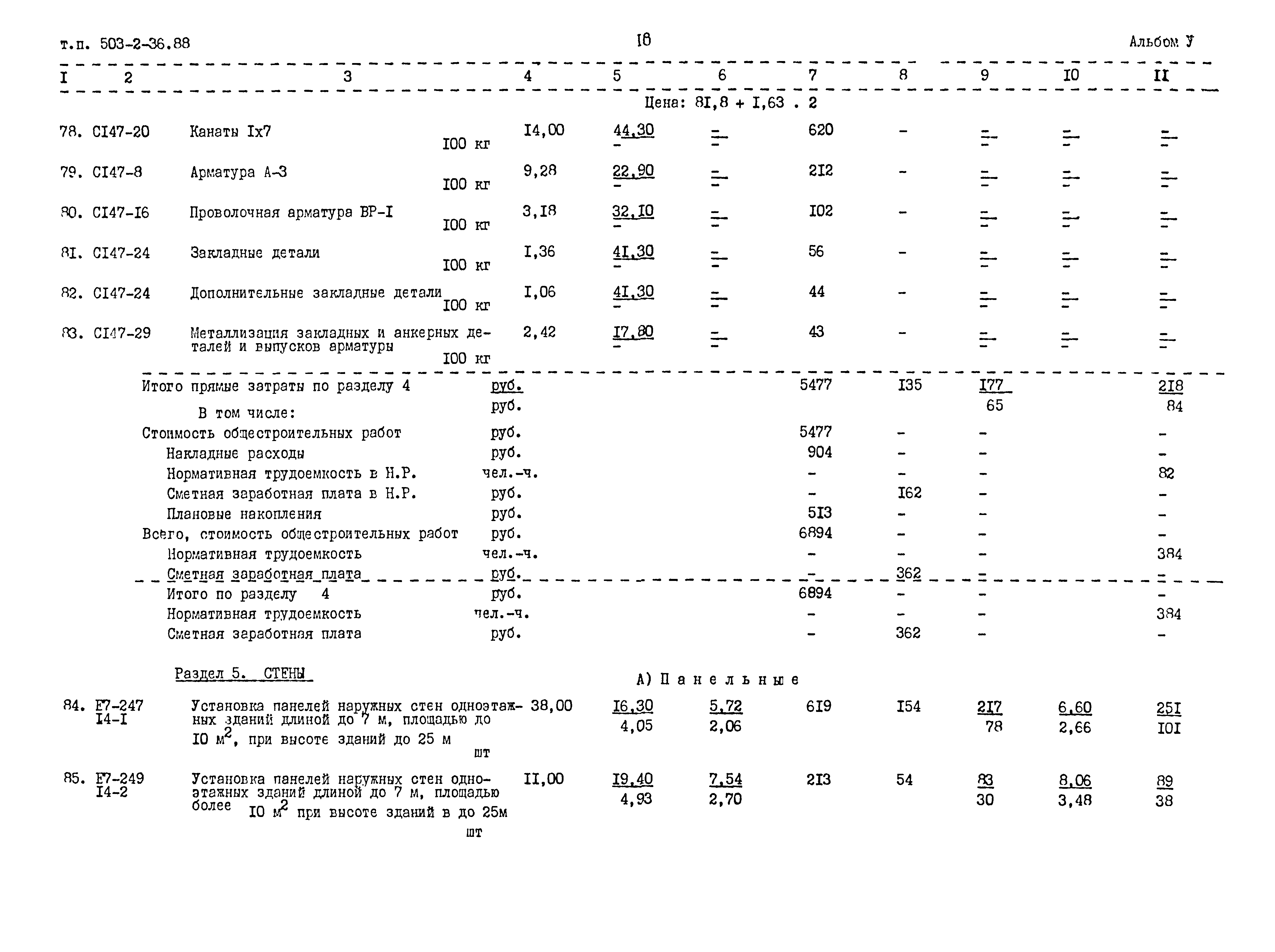 Типовой проект 503-2-36.88