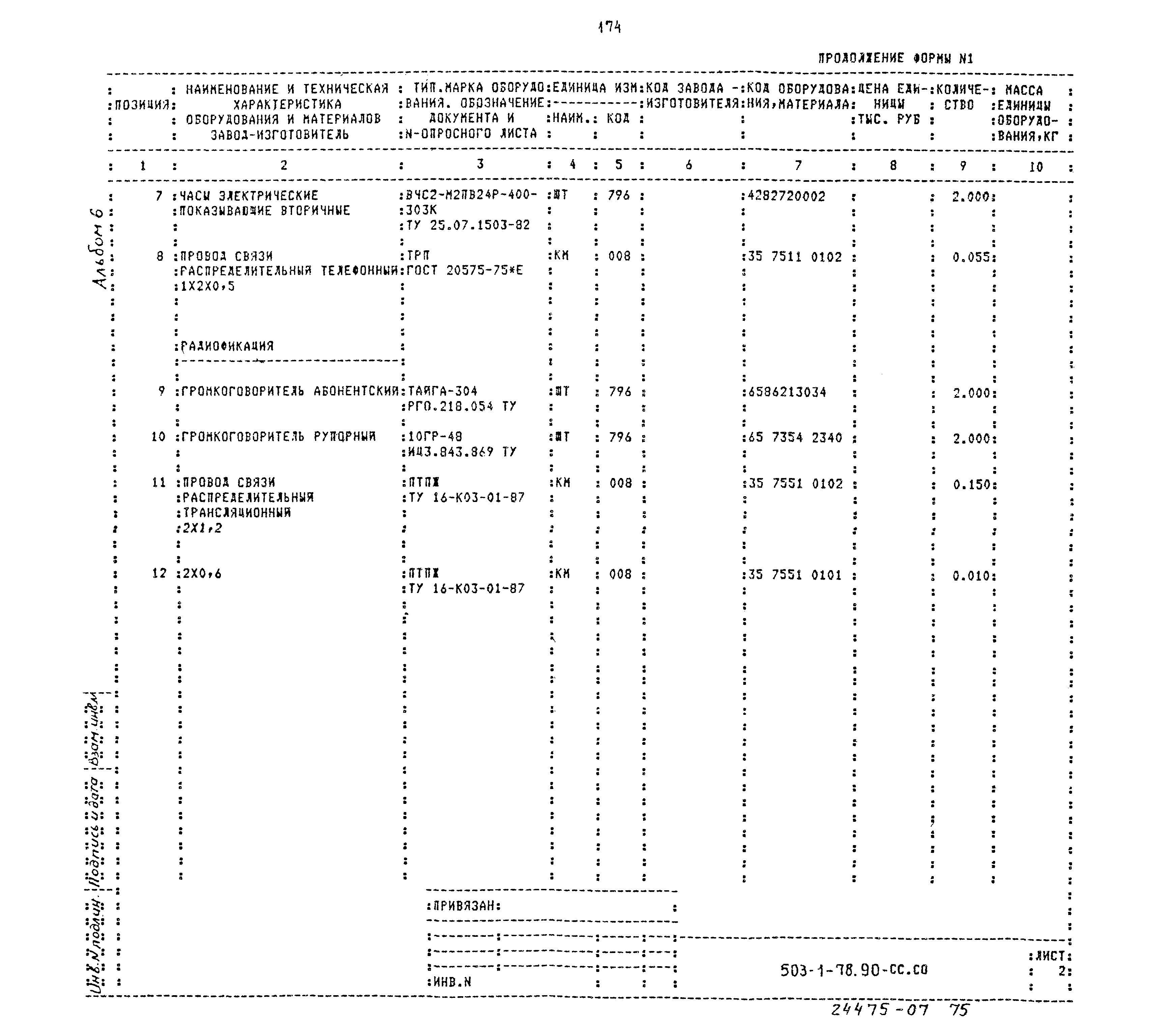 Типовой проект 503-1-78.90