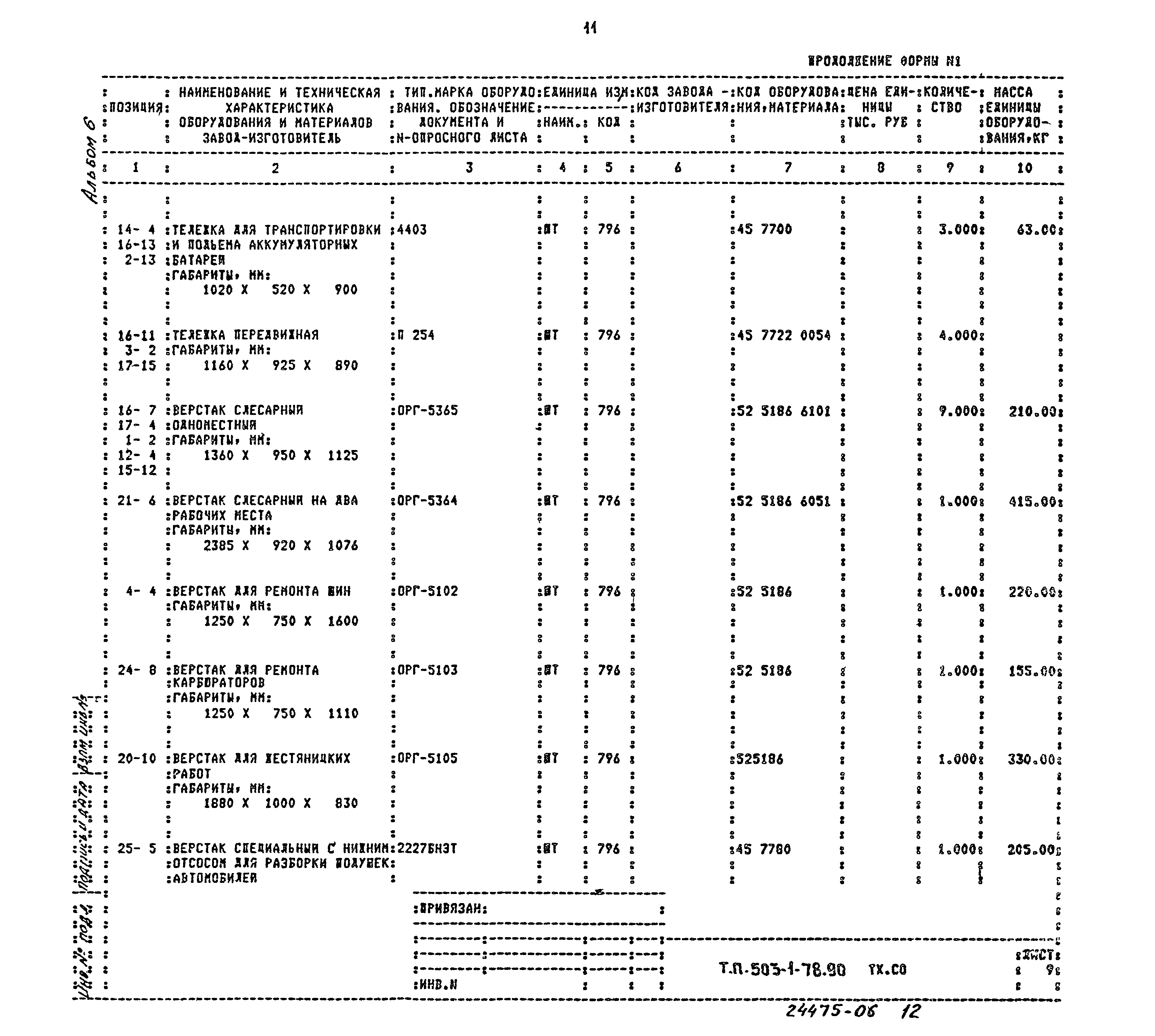 Типовой проект 503-1-78.90