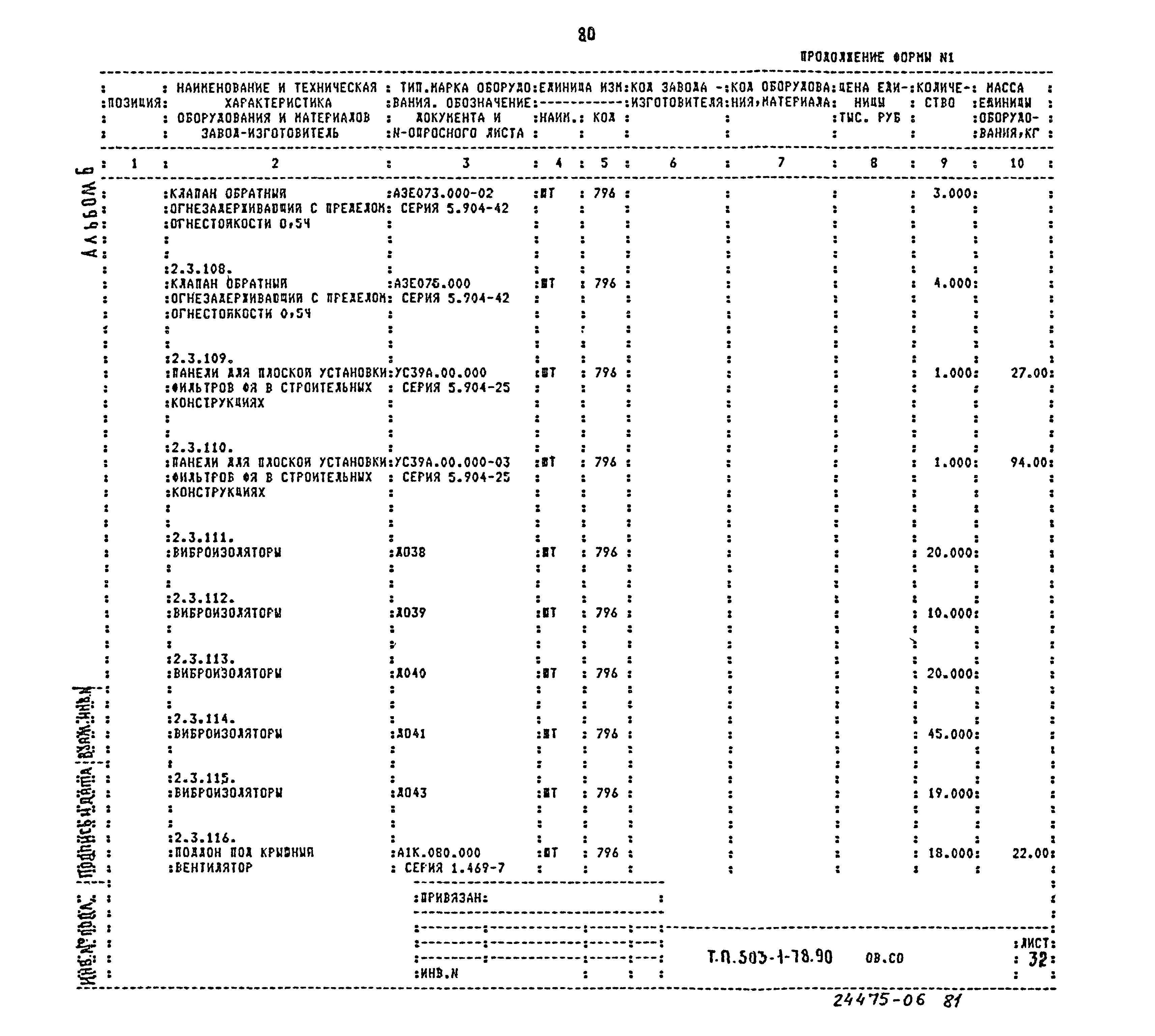 Типовой проект 503-1-78.90