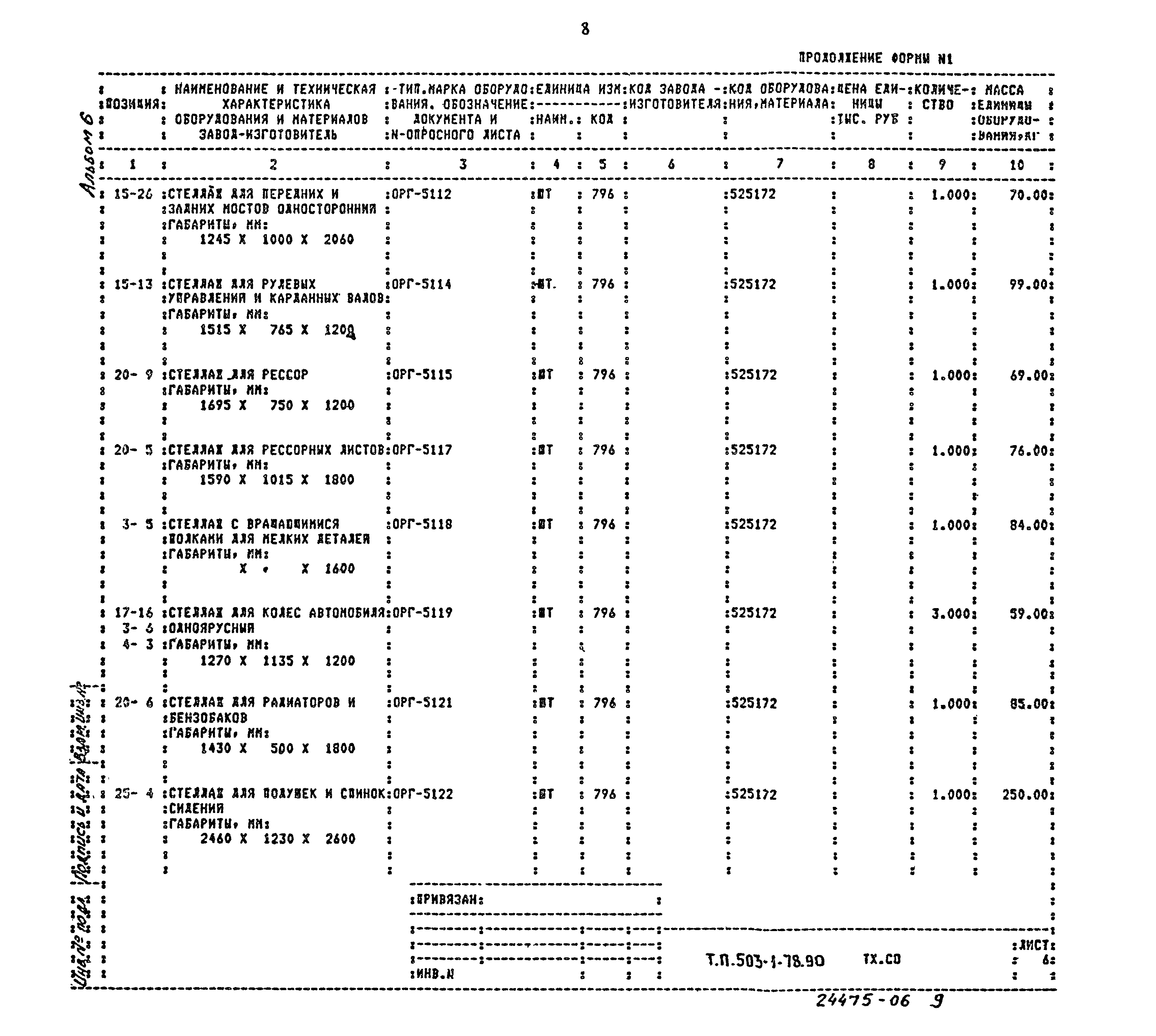 Типовой проект 503-1-78.90