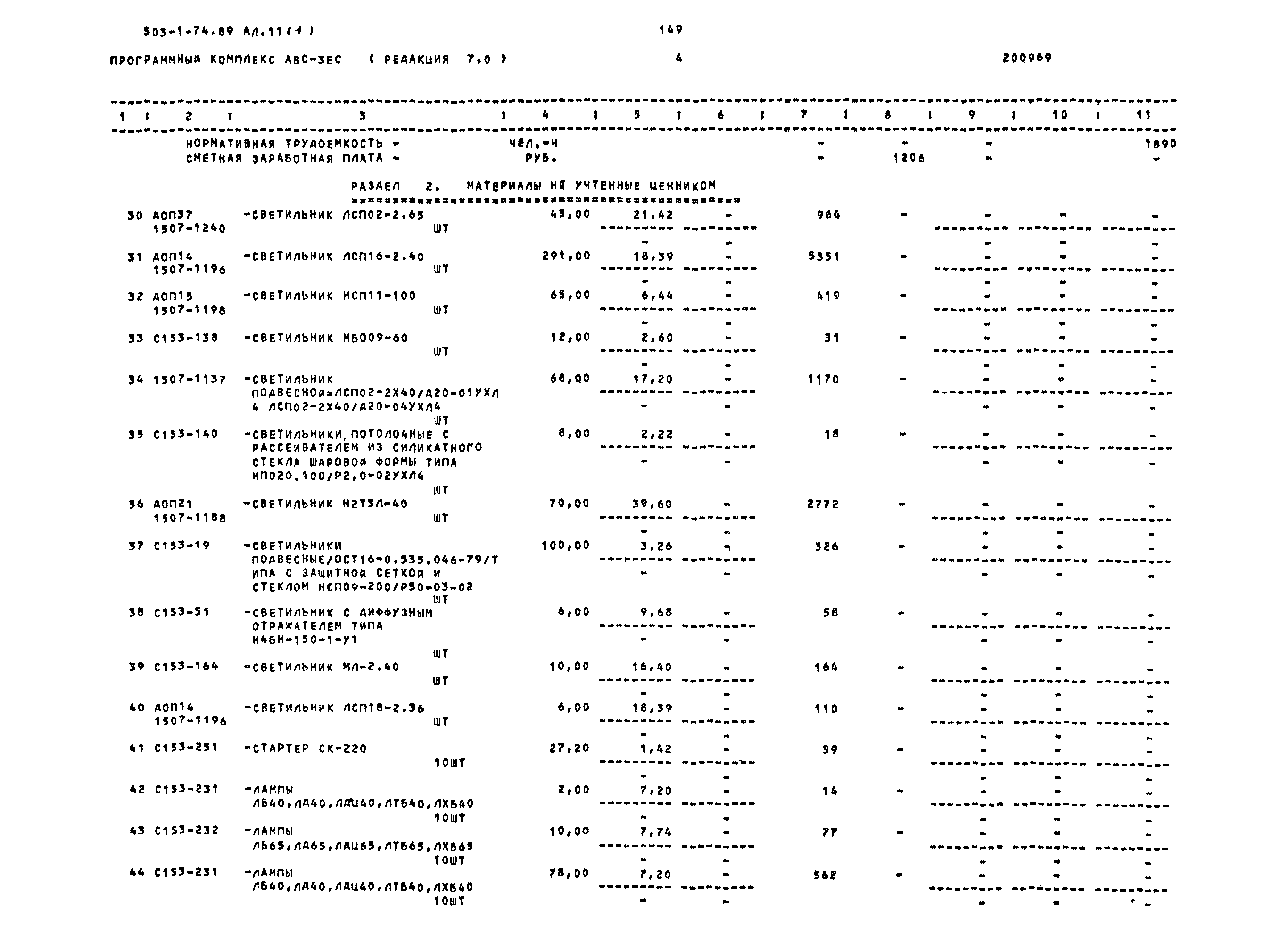 Типовой проект 503-1-74.89