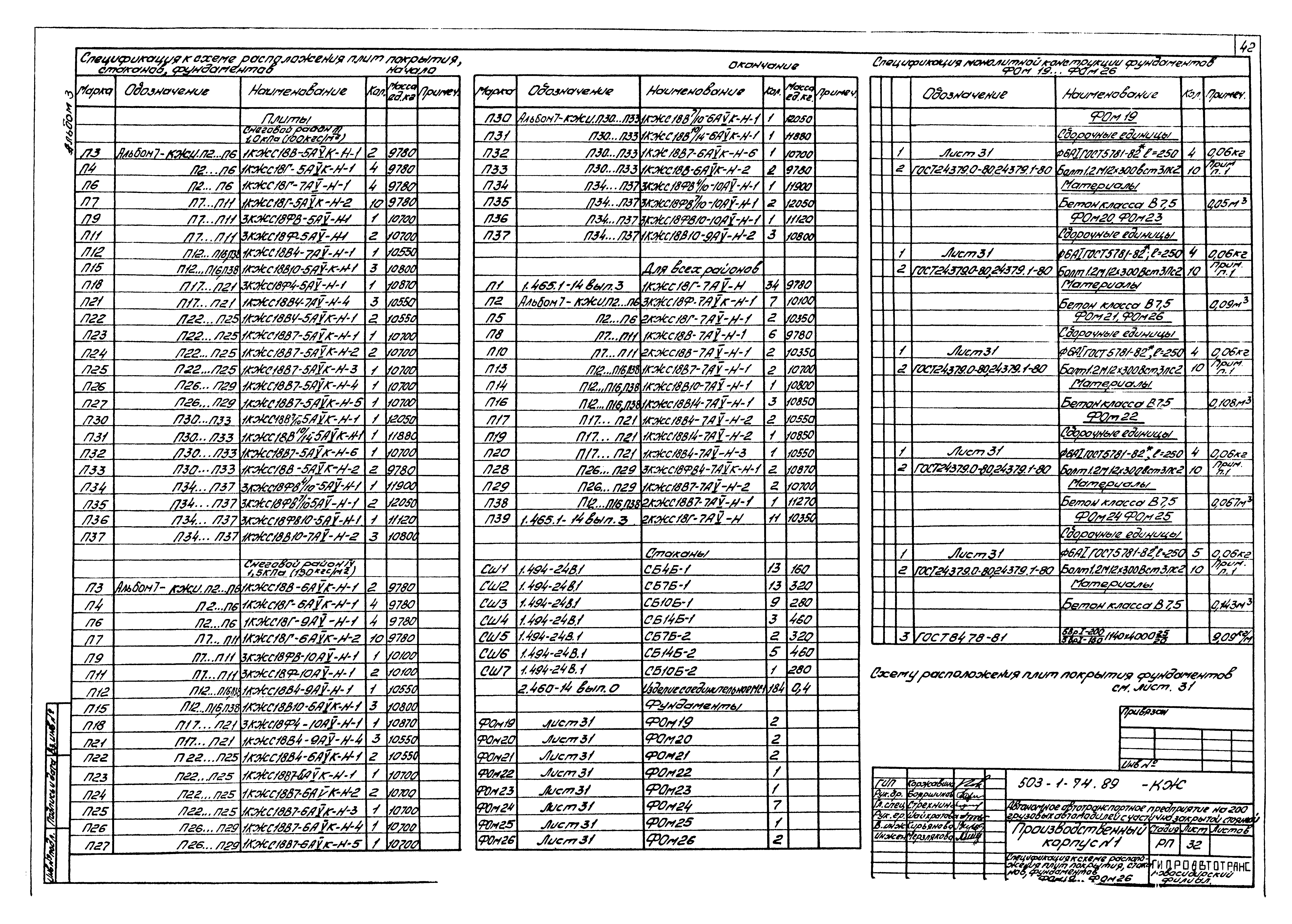 Типовой проект 503-1-74.89