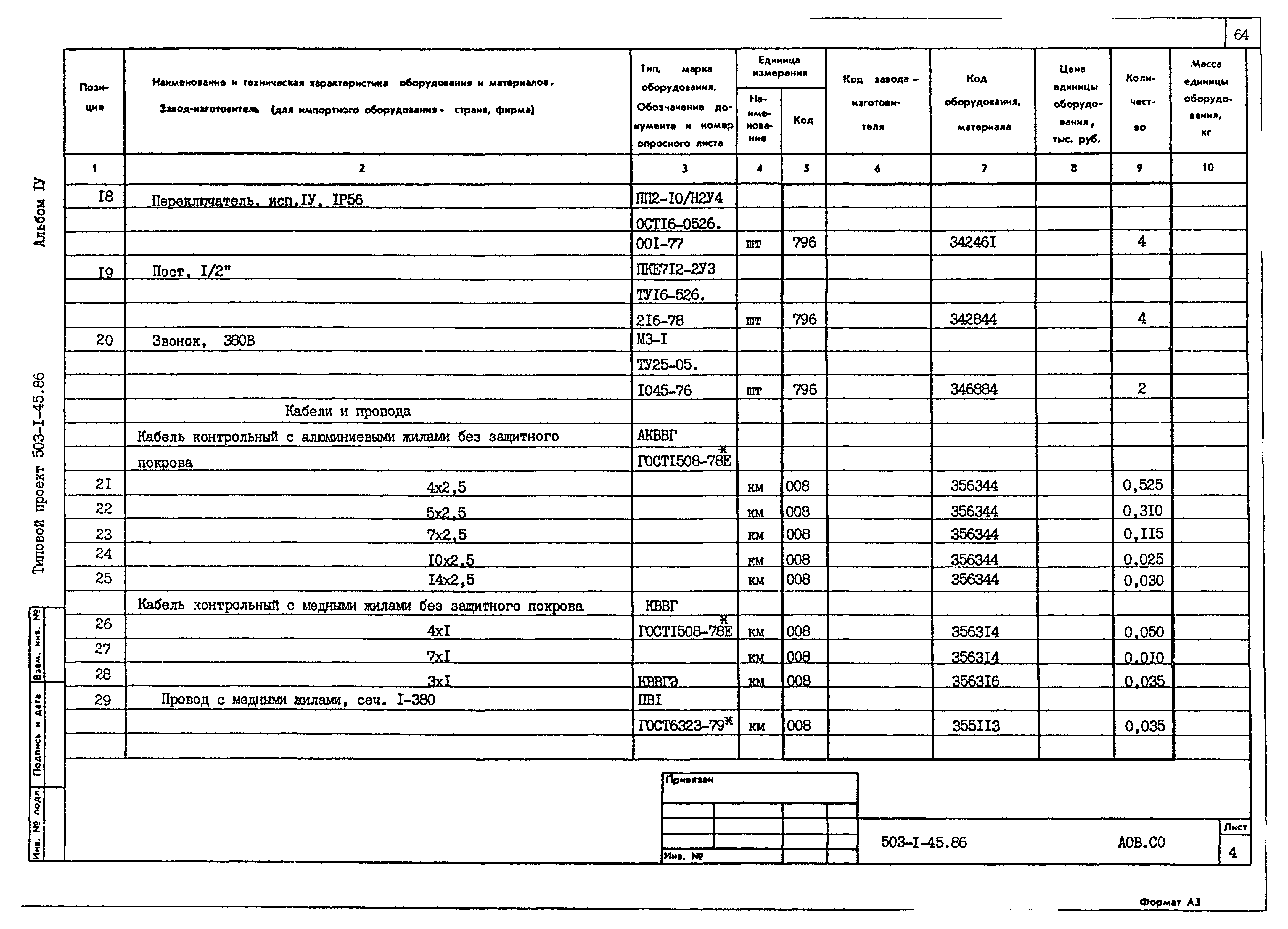 Типовой проект 503-1-45.86