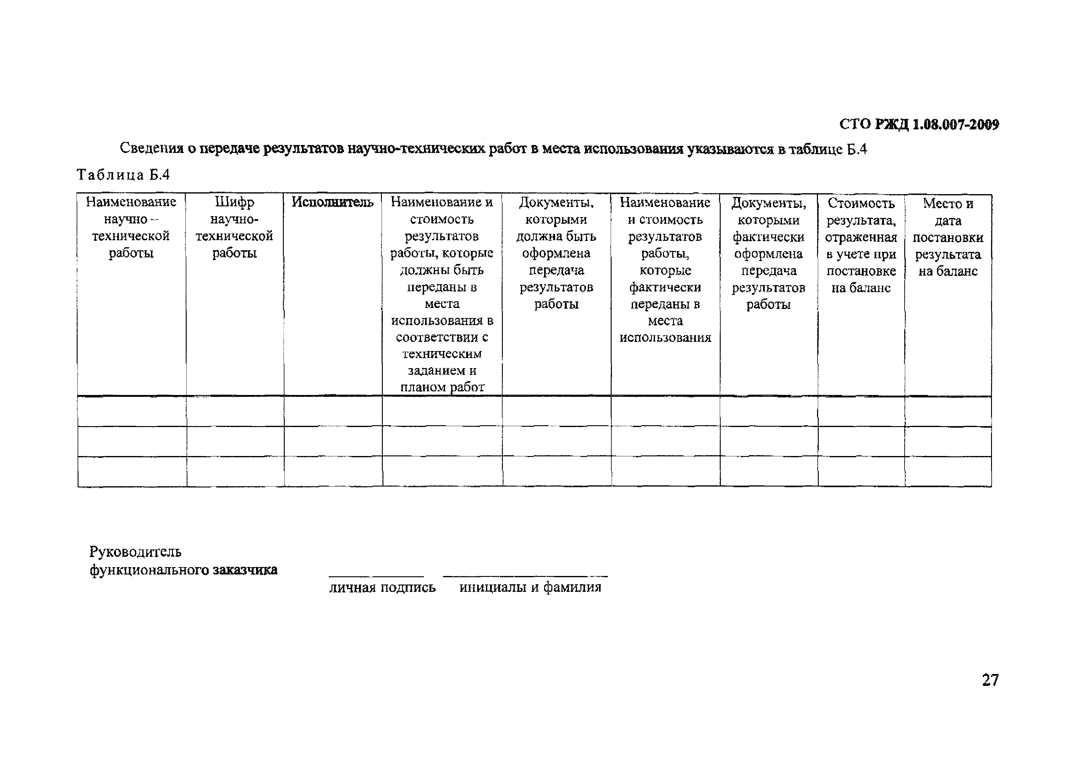 СТО РЖД 1.08.007-2009