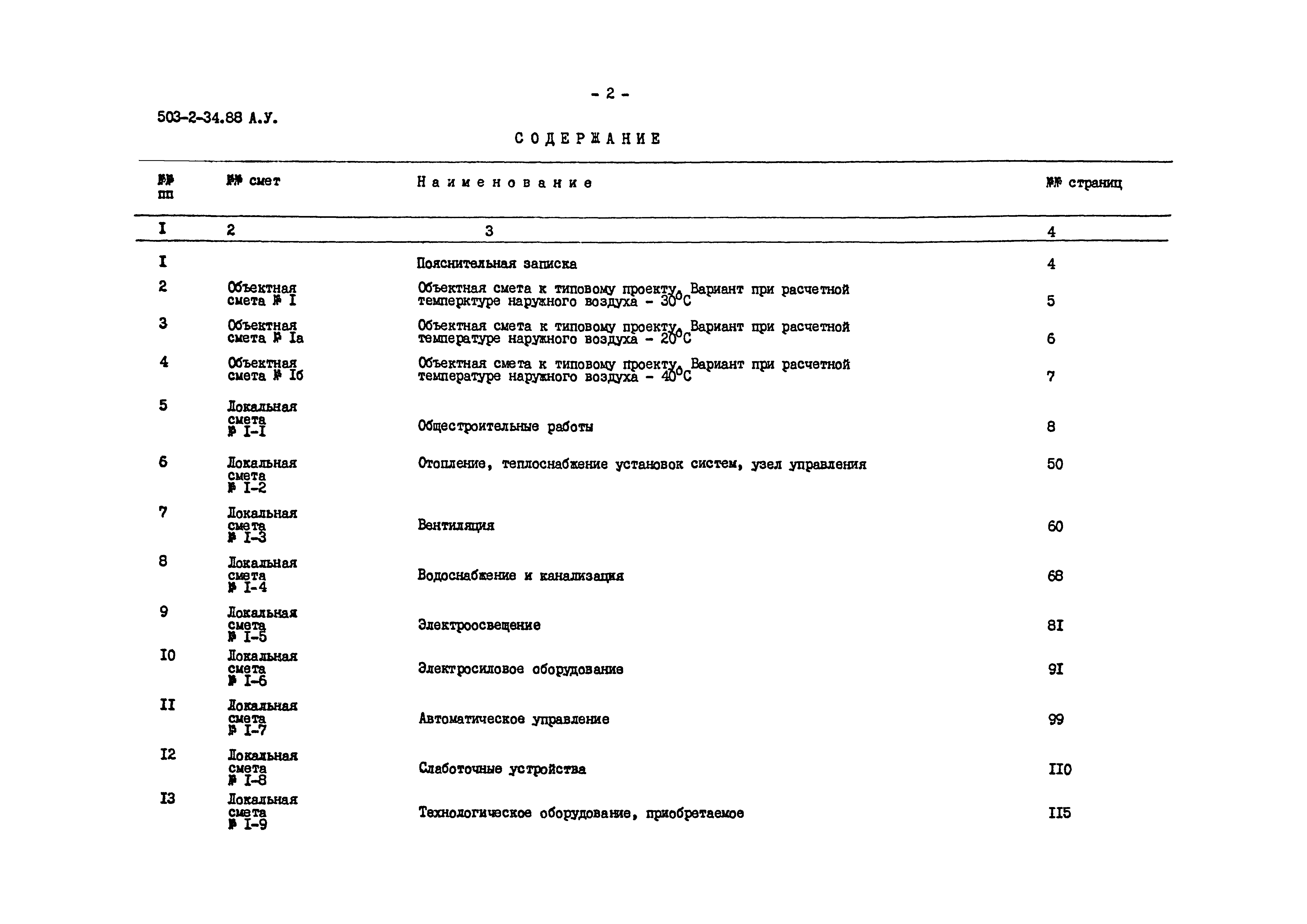 Типовой проект 503-2-34.88