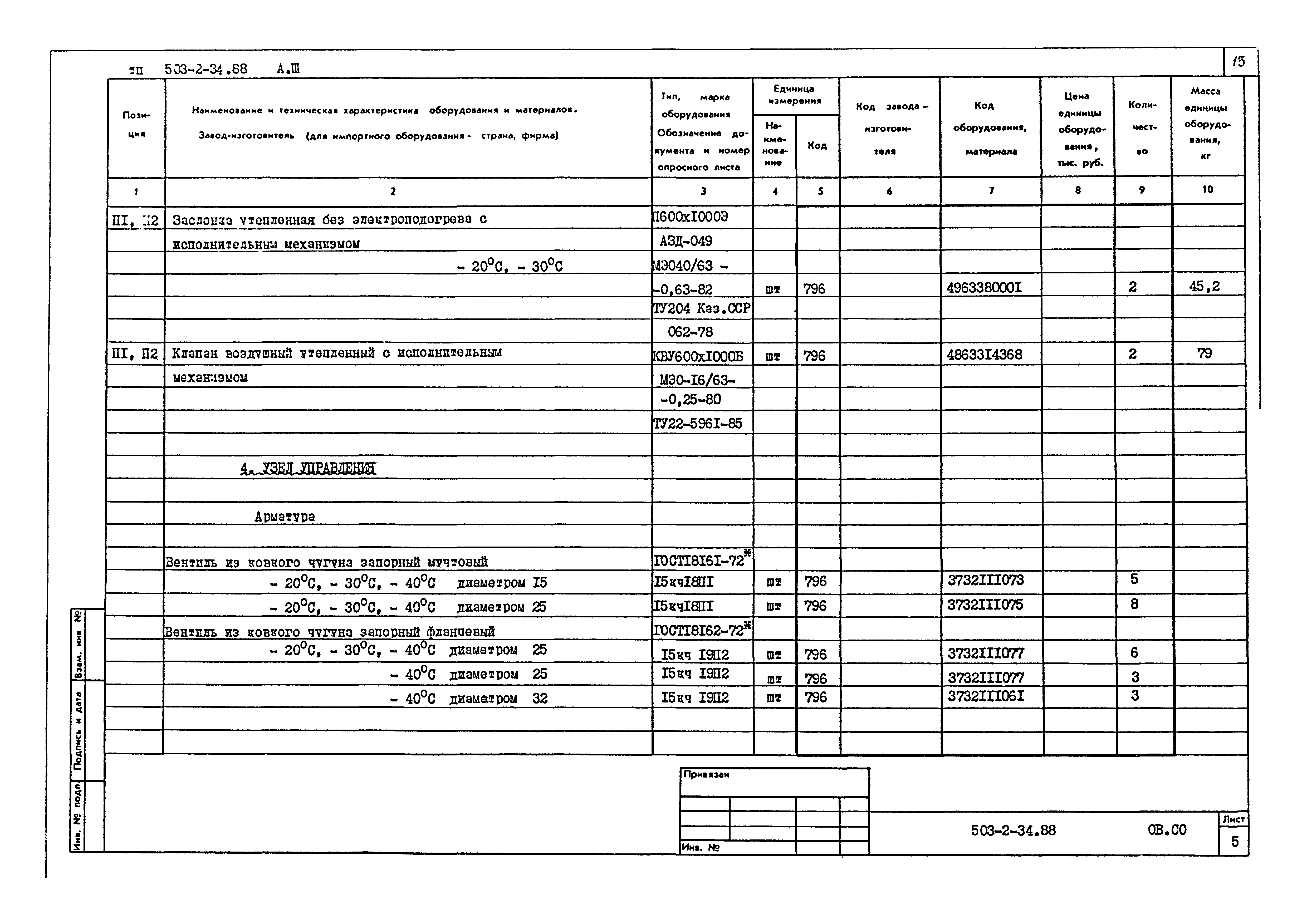 Типовой проект 503-2-34.88