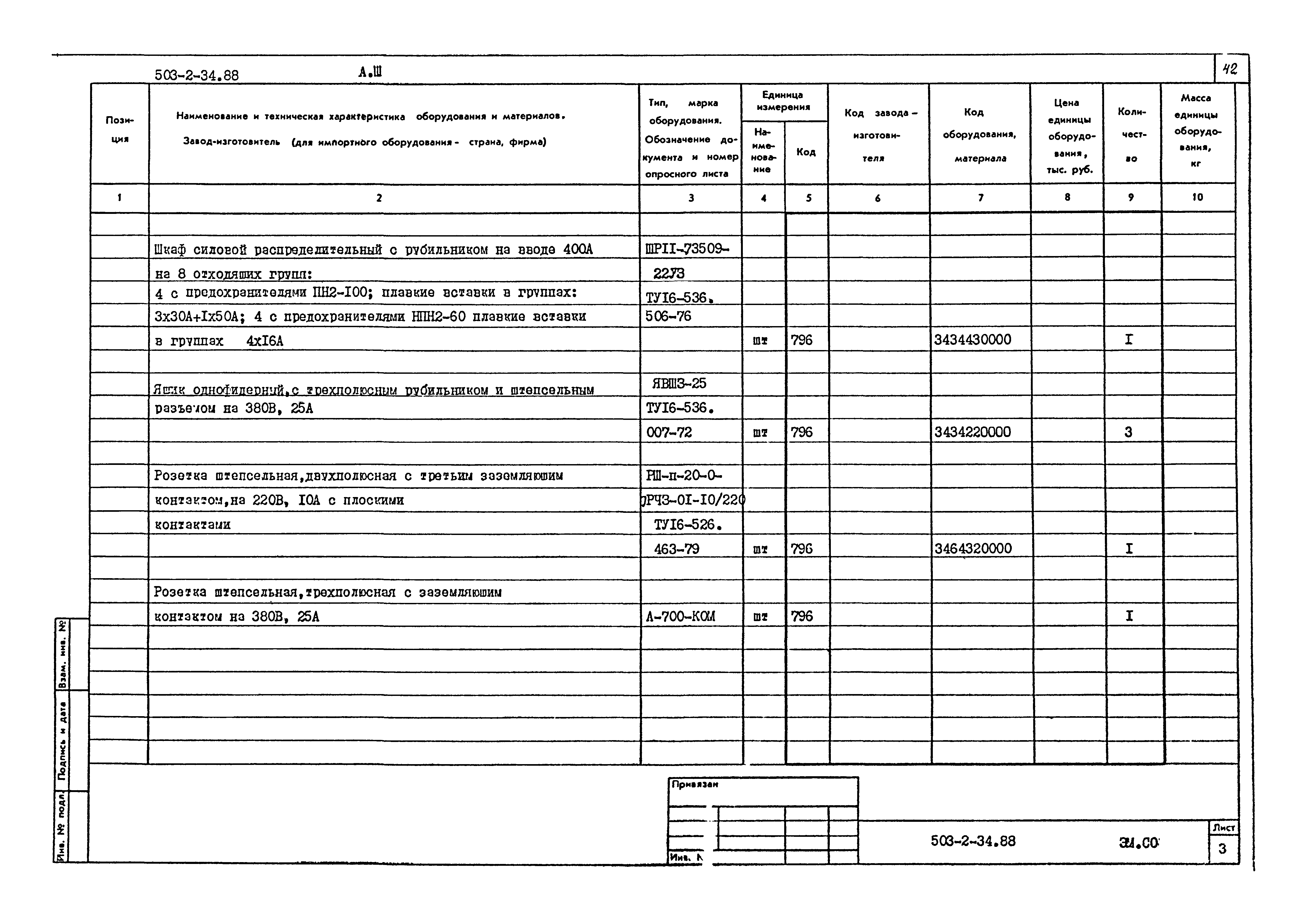 Типовой проект 503-2-34.88