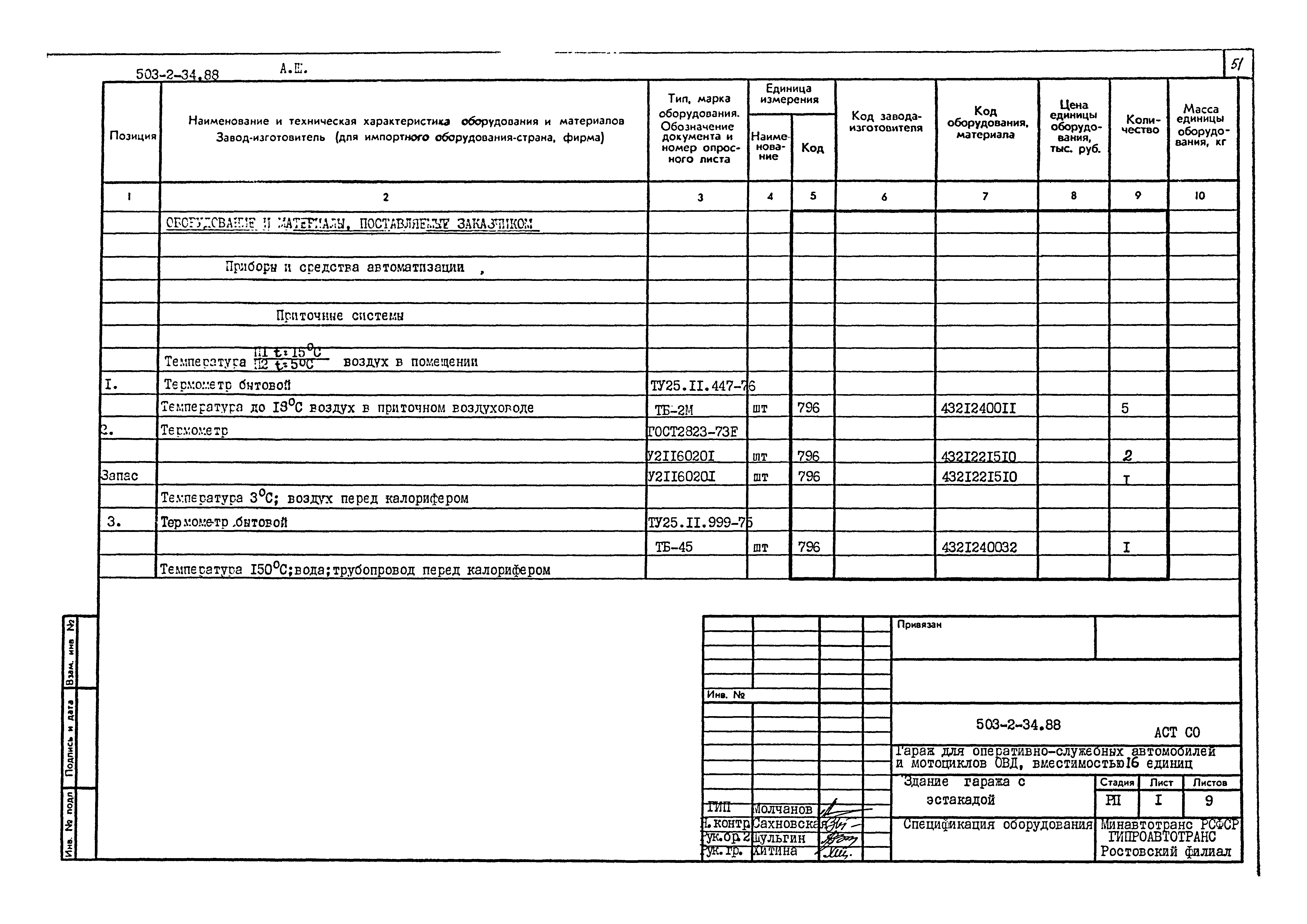 Типовой проект 503-2-34.88