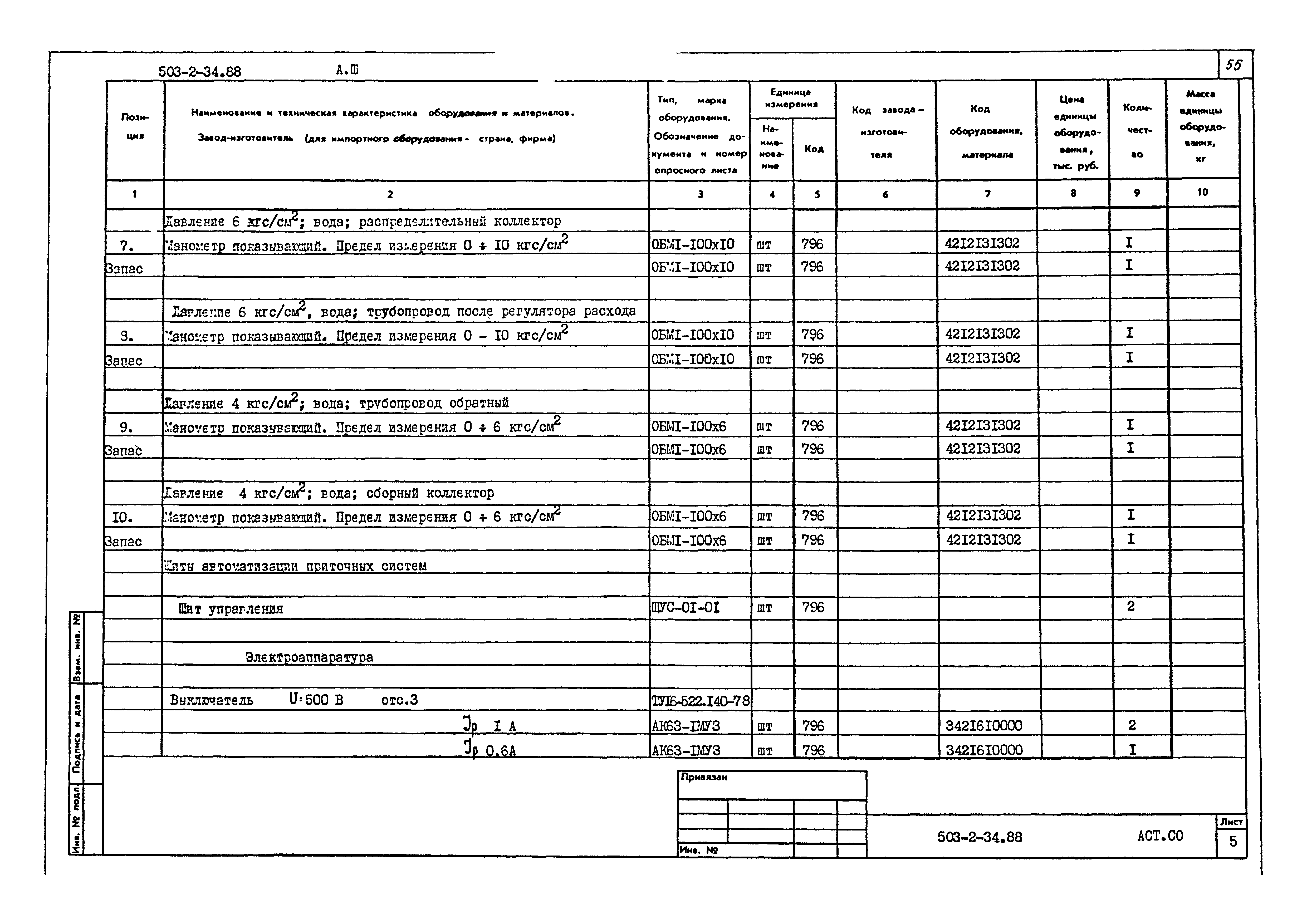 Типовой проект 503-2-34.88