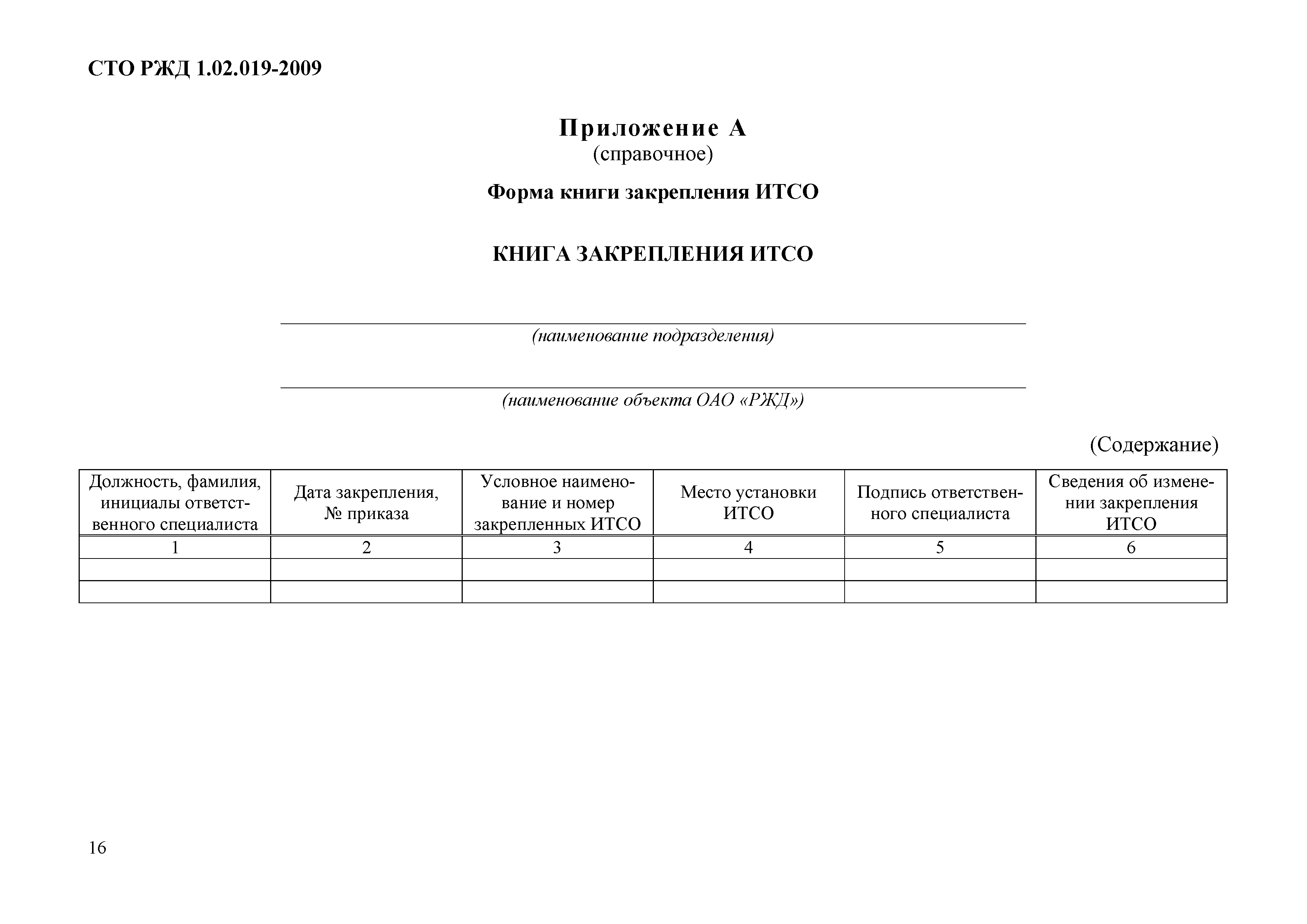 СТО РЖД 1.02.019-2009