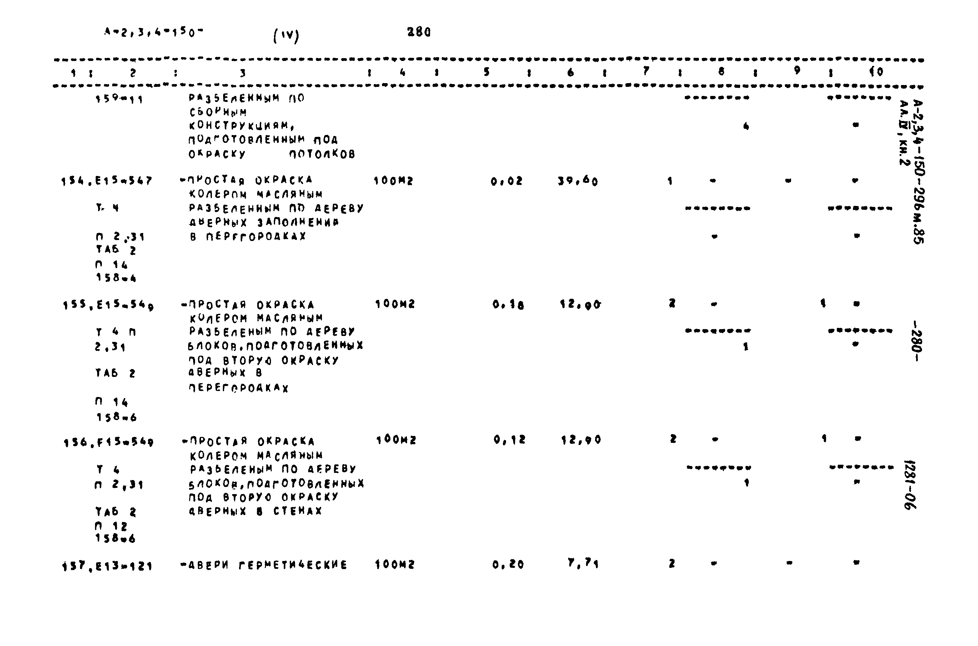 Типовой проект А-II,III,IV-150-296м.85