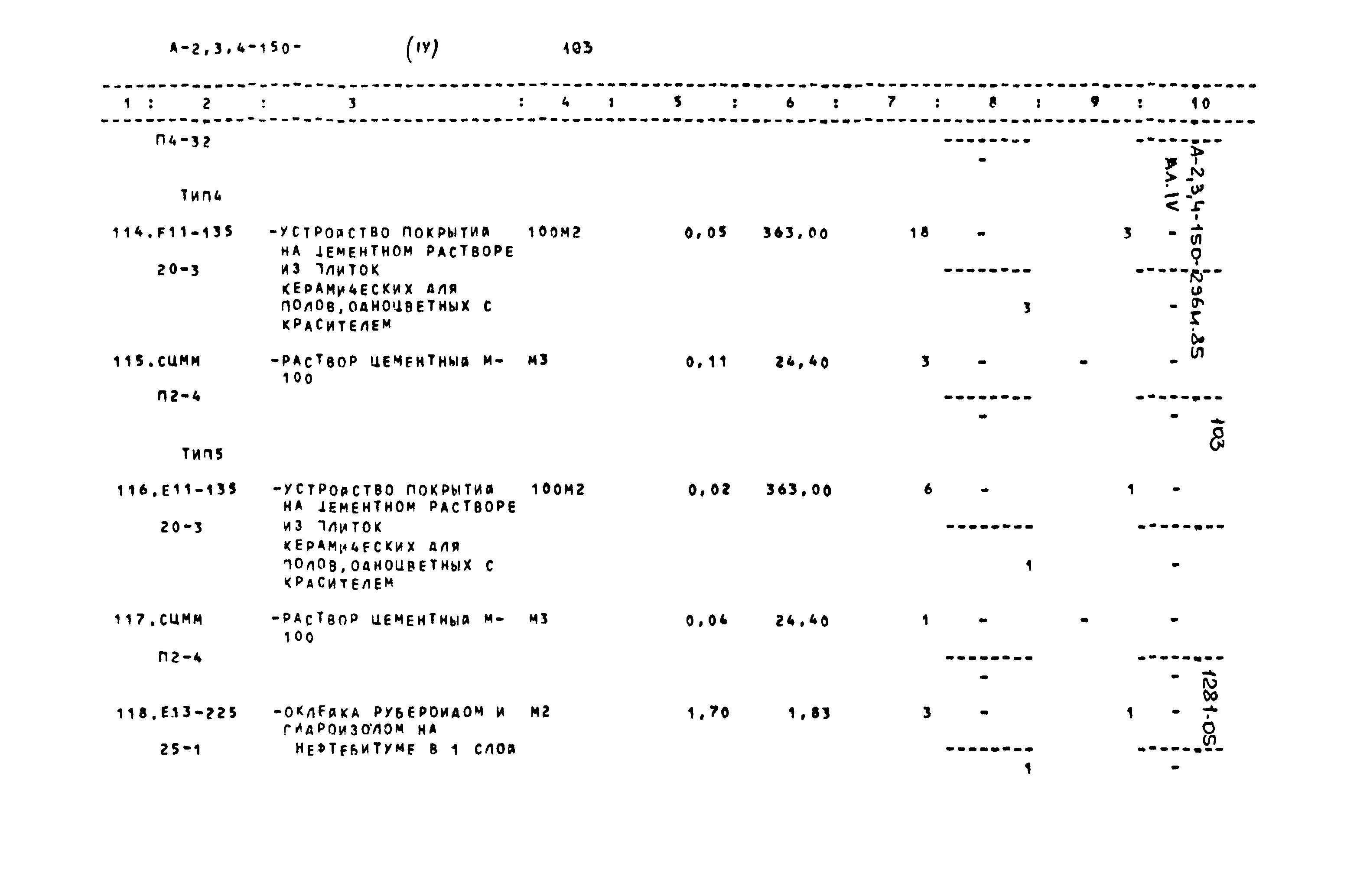 Типовой проект А-II,III,IV-150-296м.85