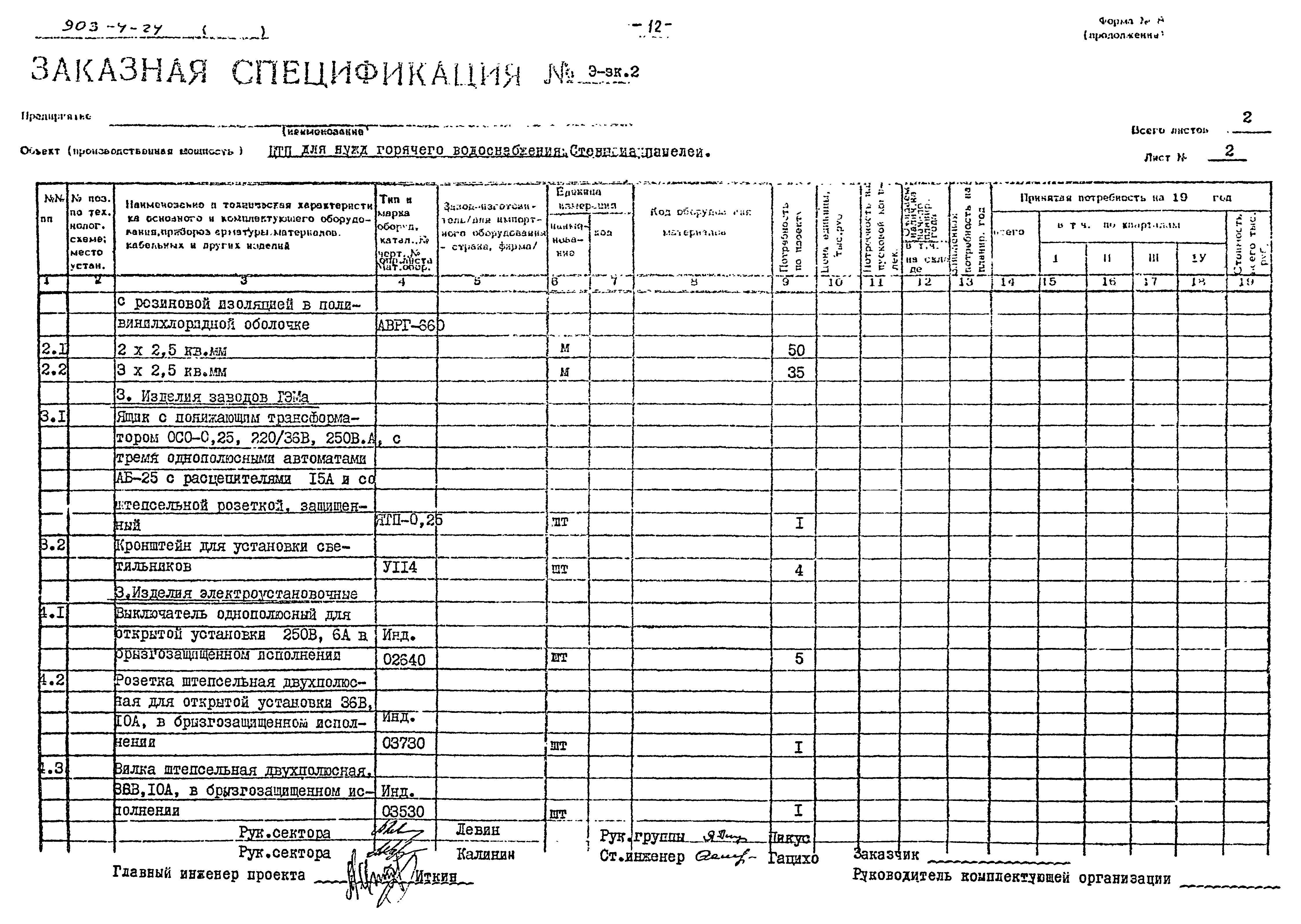 Типовой проект 903-4-24