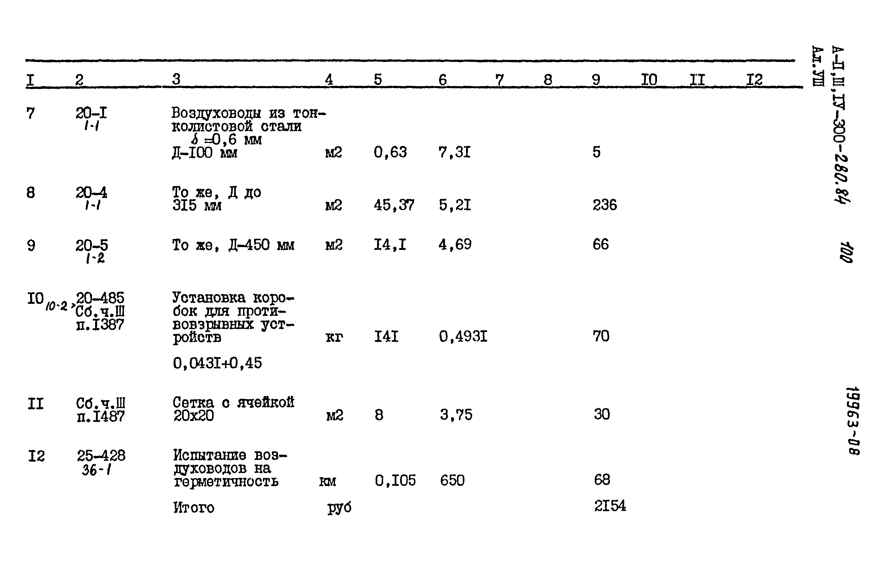 Типовой проект А-II,III,IV-300-280.84