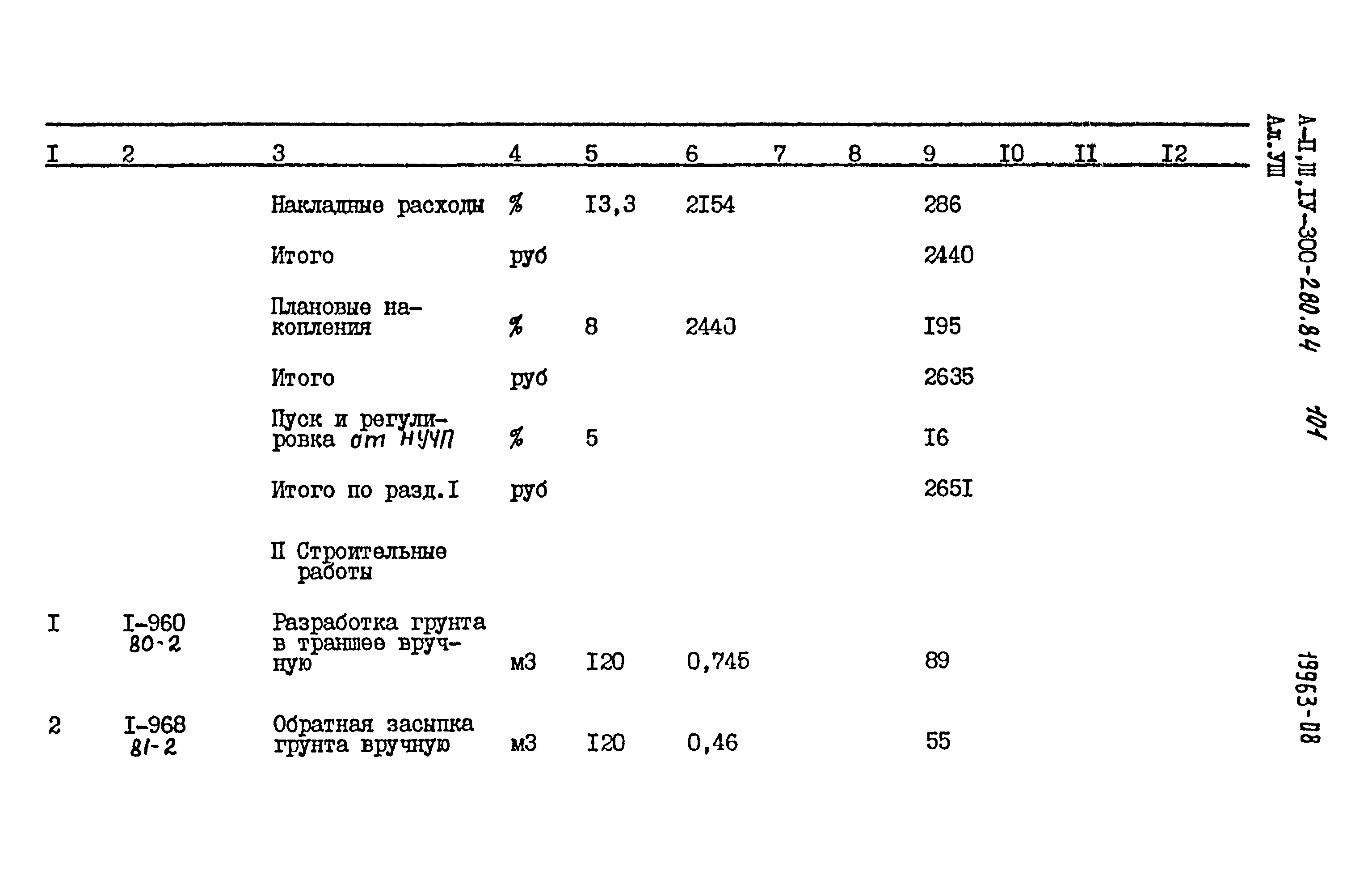 Типовой проект А-II,III,IV-300-280.84