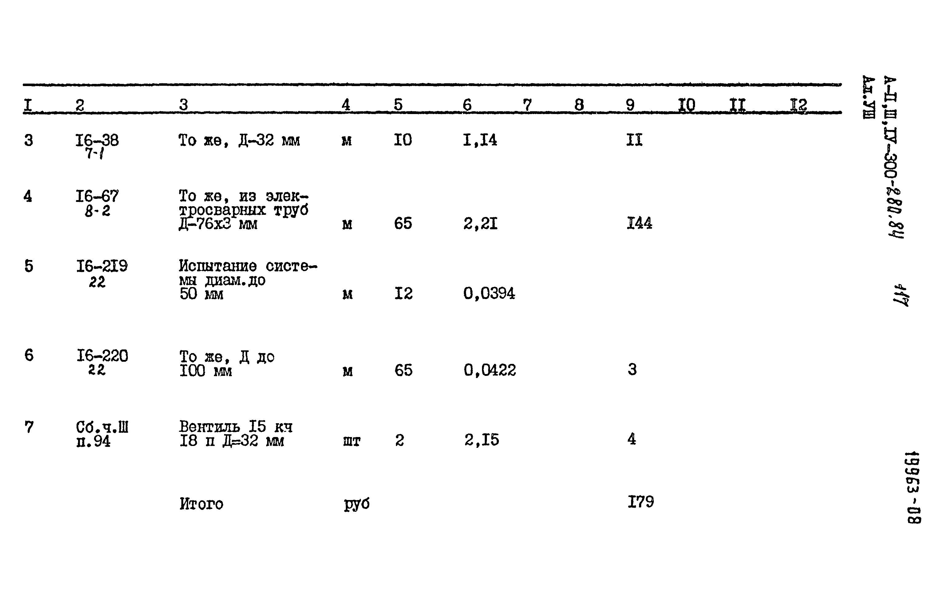 Типовой проект А-II,III,IV-300-280.84