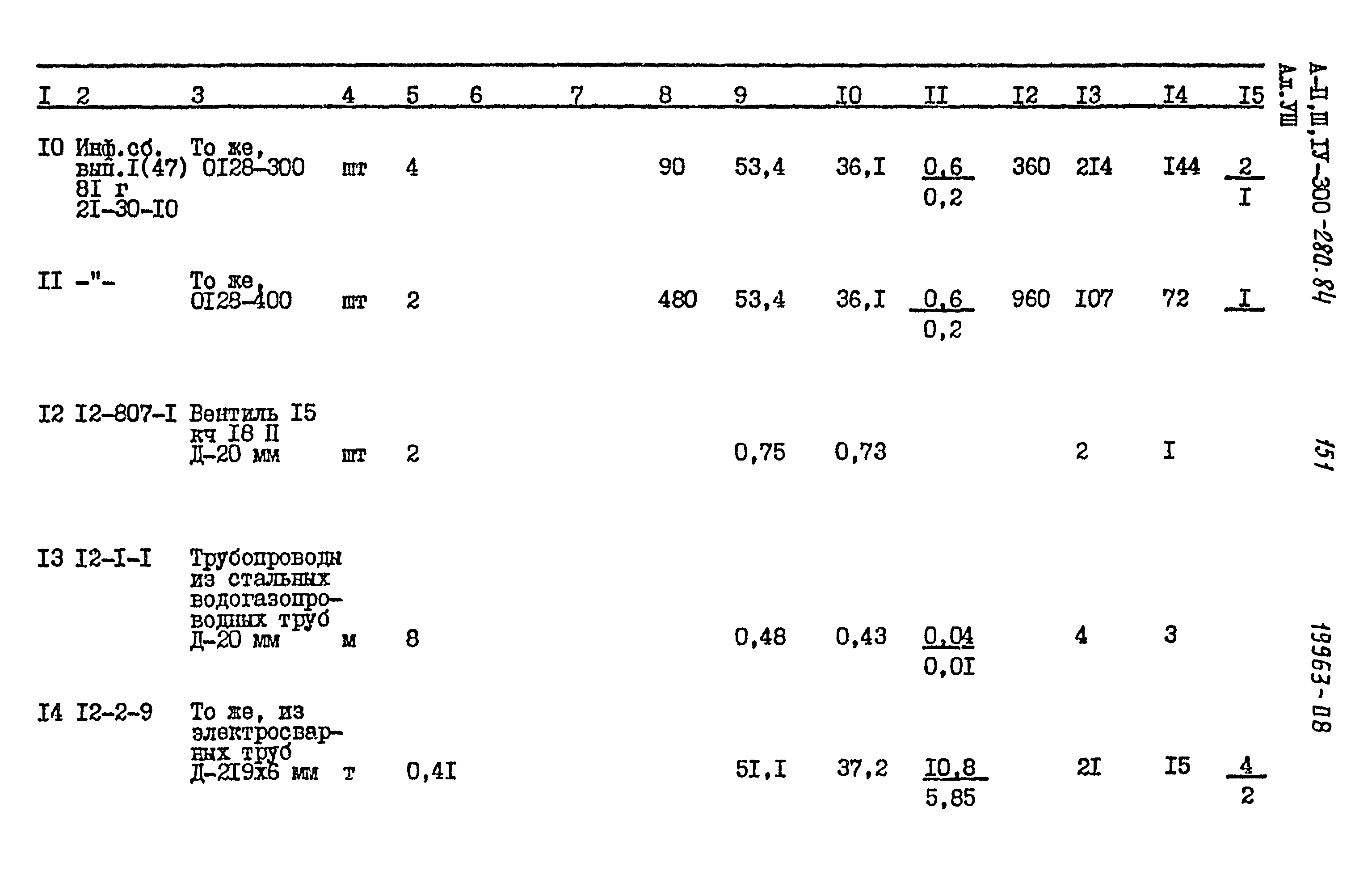 Типовой проект А-II,III,IV-300-280.84