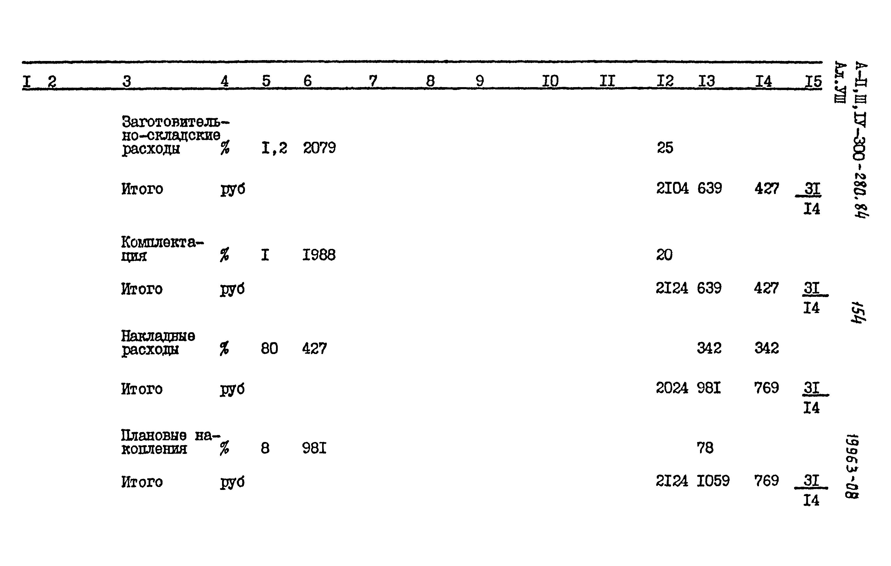 Типовой проект А-II,III,IV-300-280.84