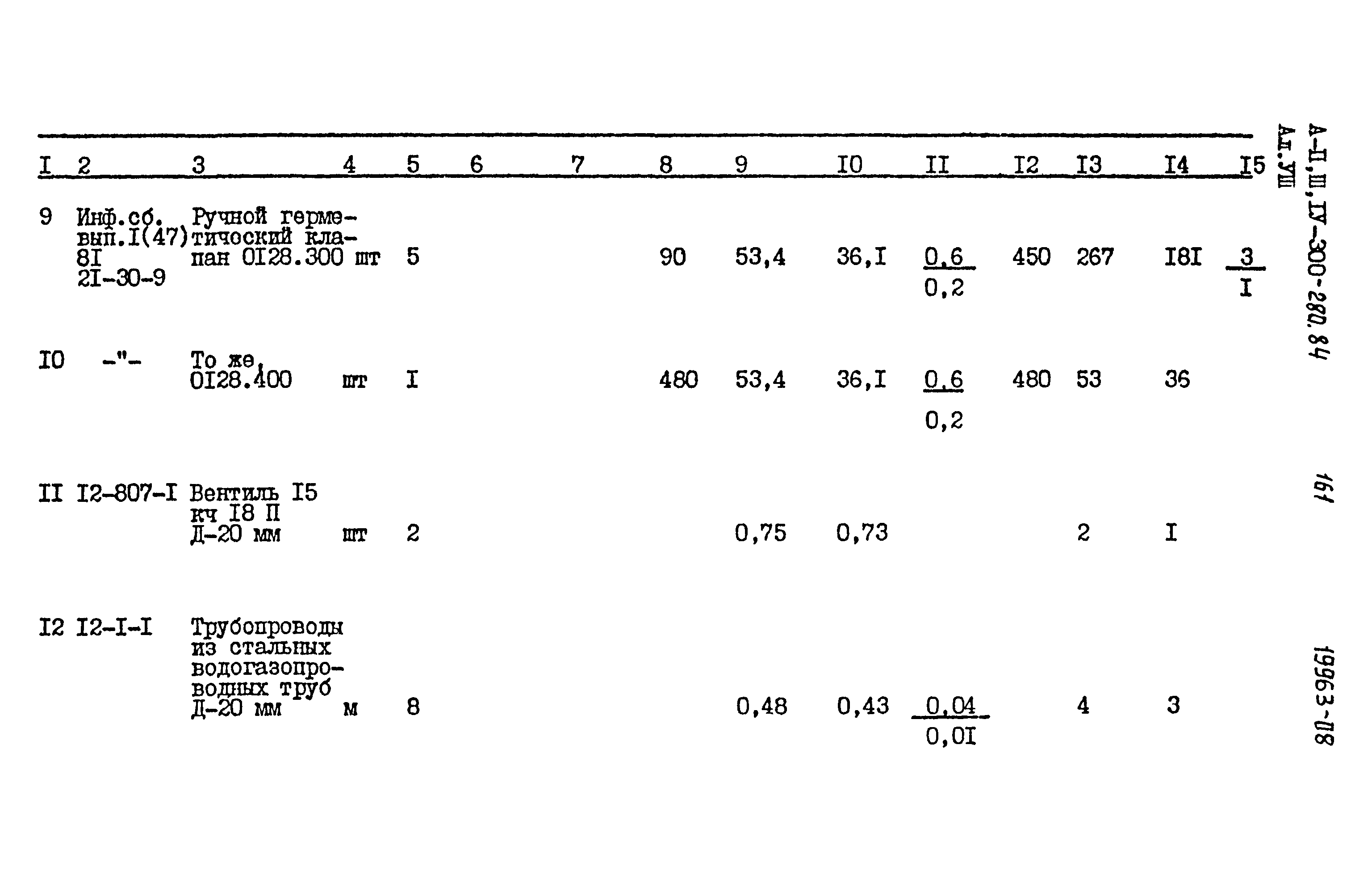 Типовой проект А-II,III,IV-300-280.84