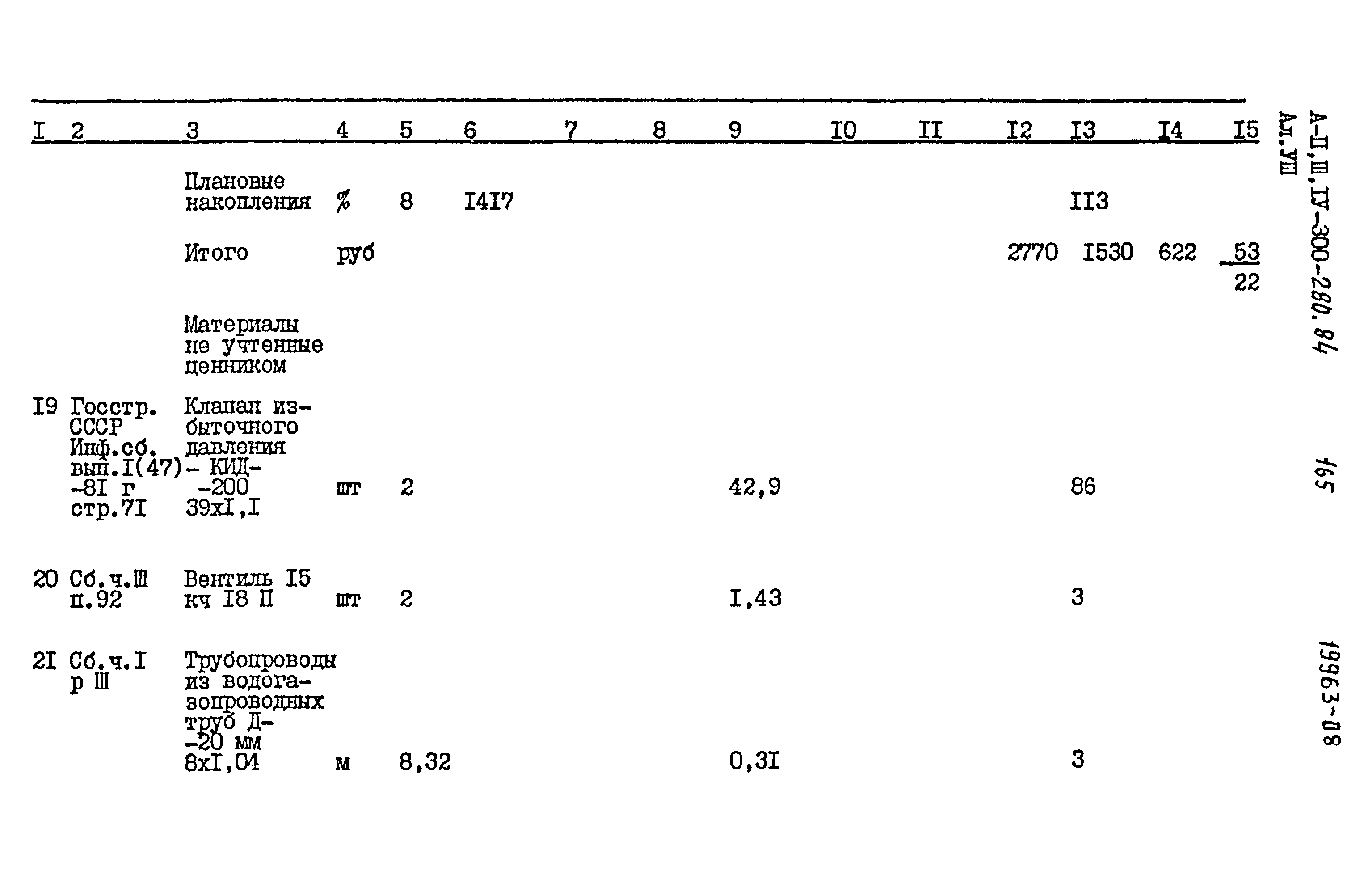 Типовой проект А-II,III,IV-300-280.84