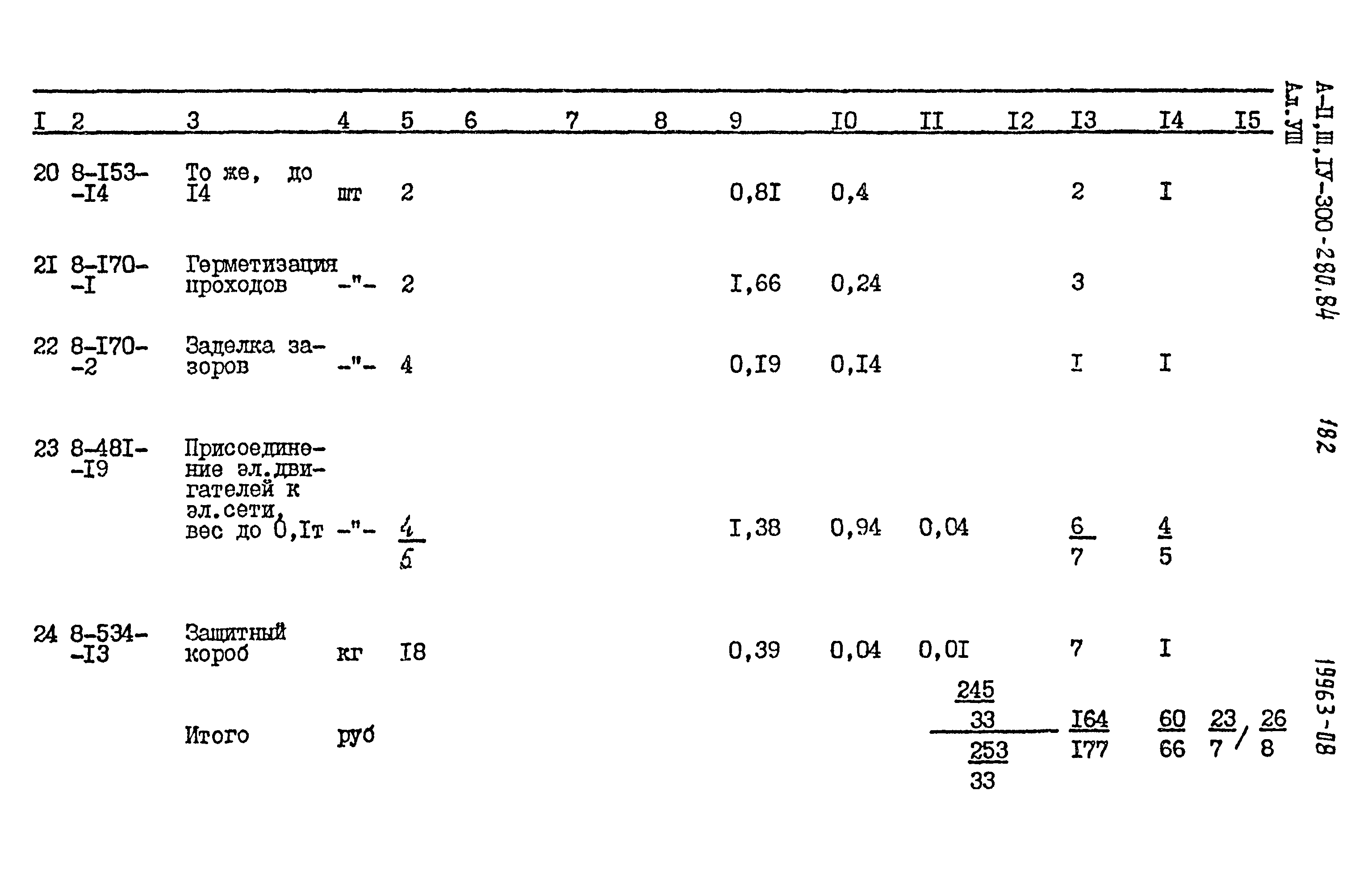 Типовой проект А-II,III,IV-300-280.84