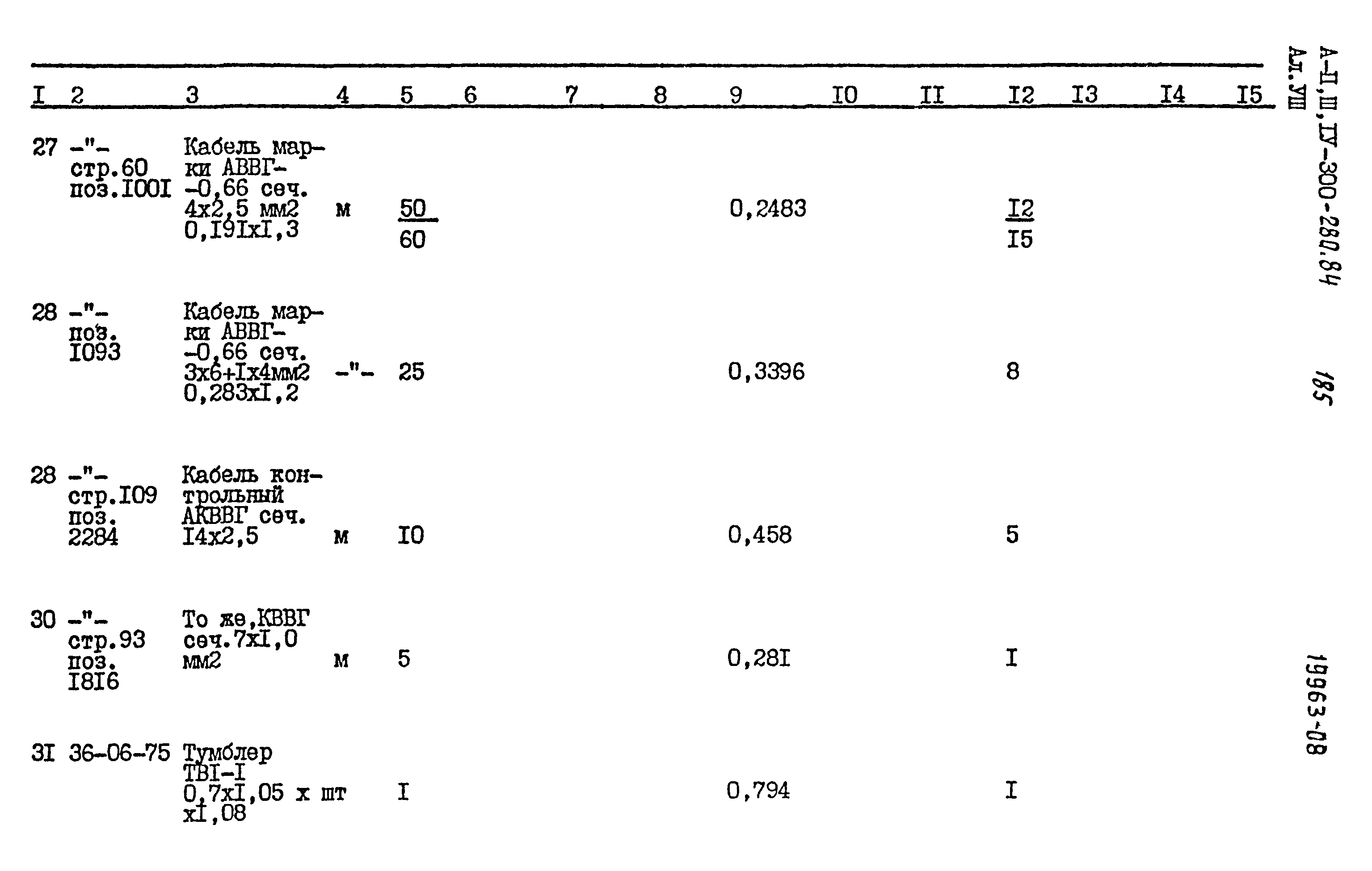 Типовой проект А-II,III,IV-300-280.84