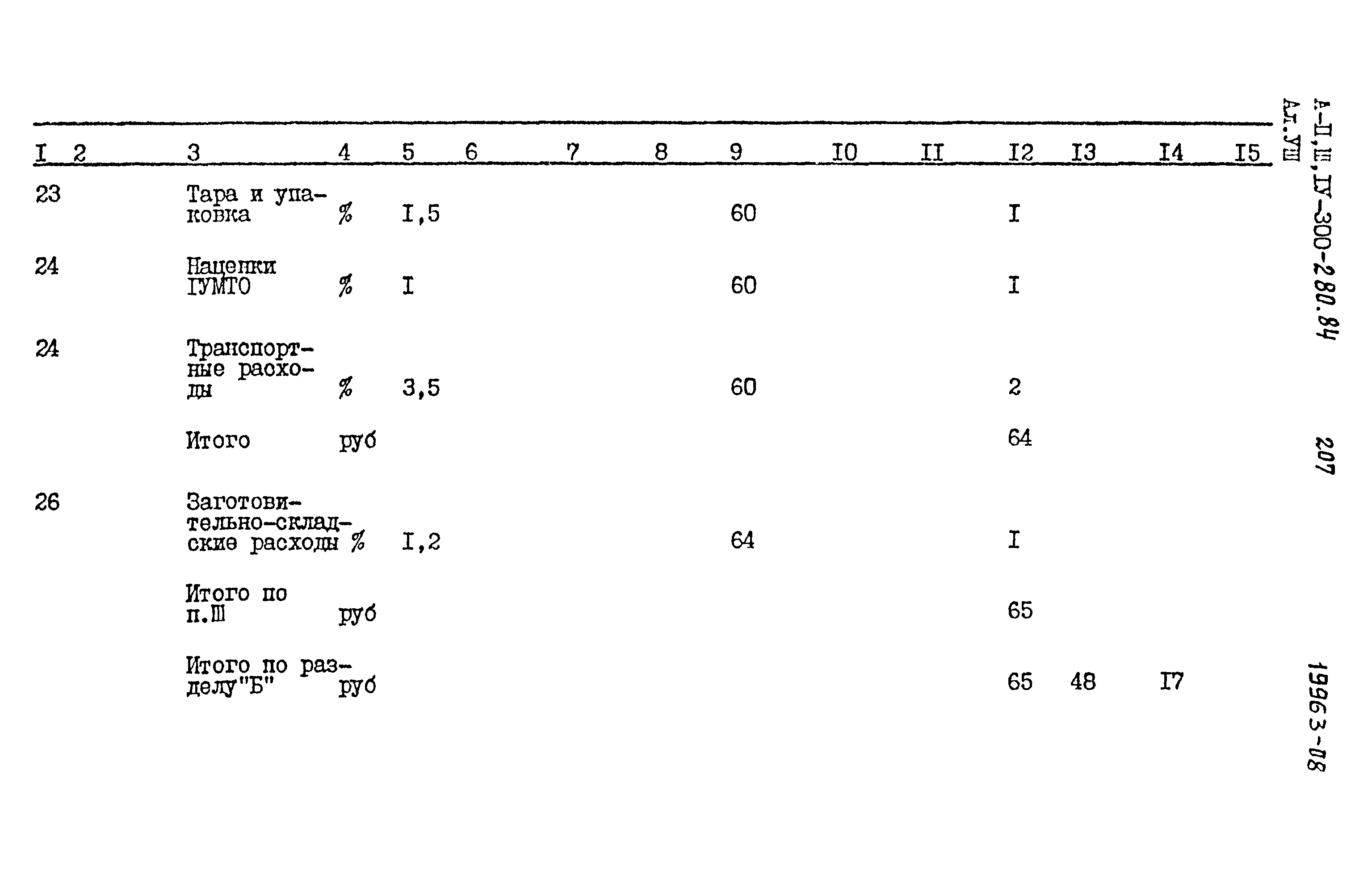 Типовой проект А-II,III,IV-300-280.84