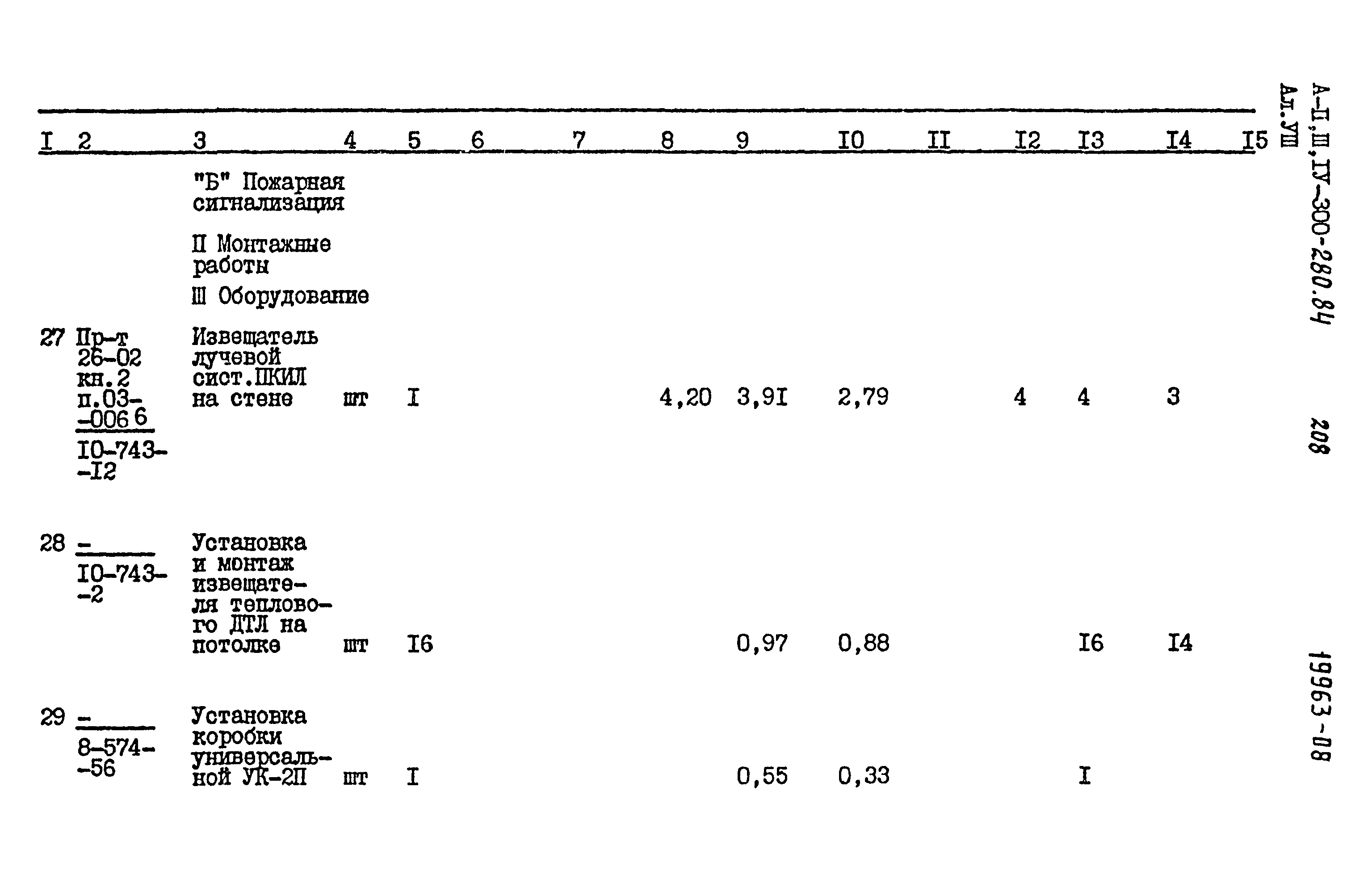 Типовой проект А-II,III,IV-300-280.84