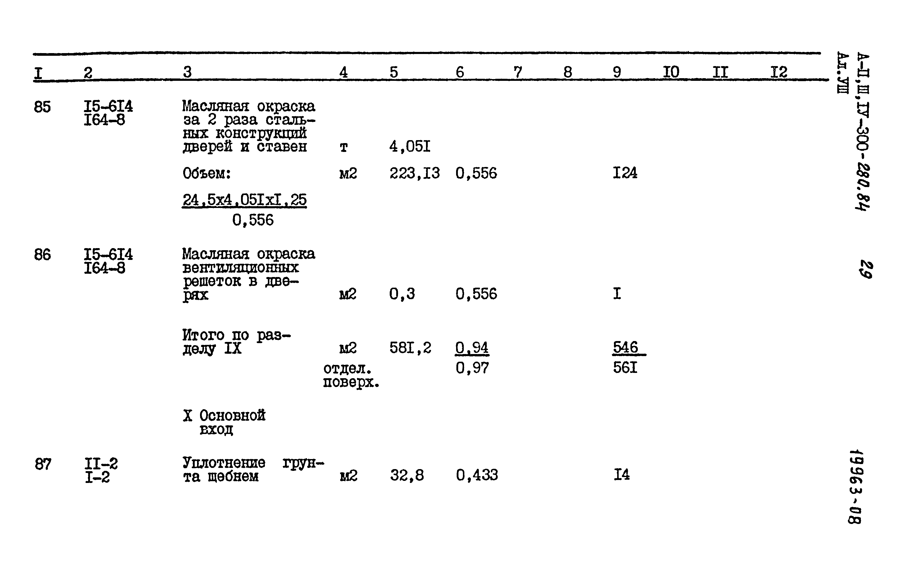 Типовой проект А-II,III,IV-300-280.84