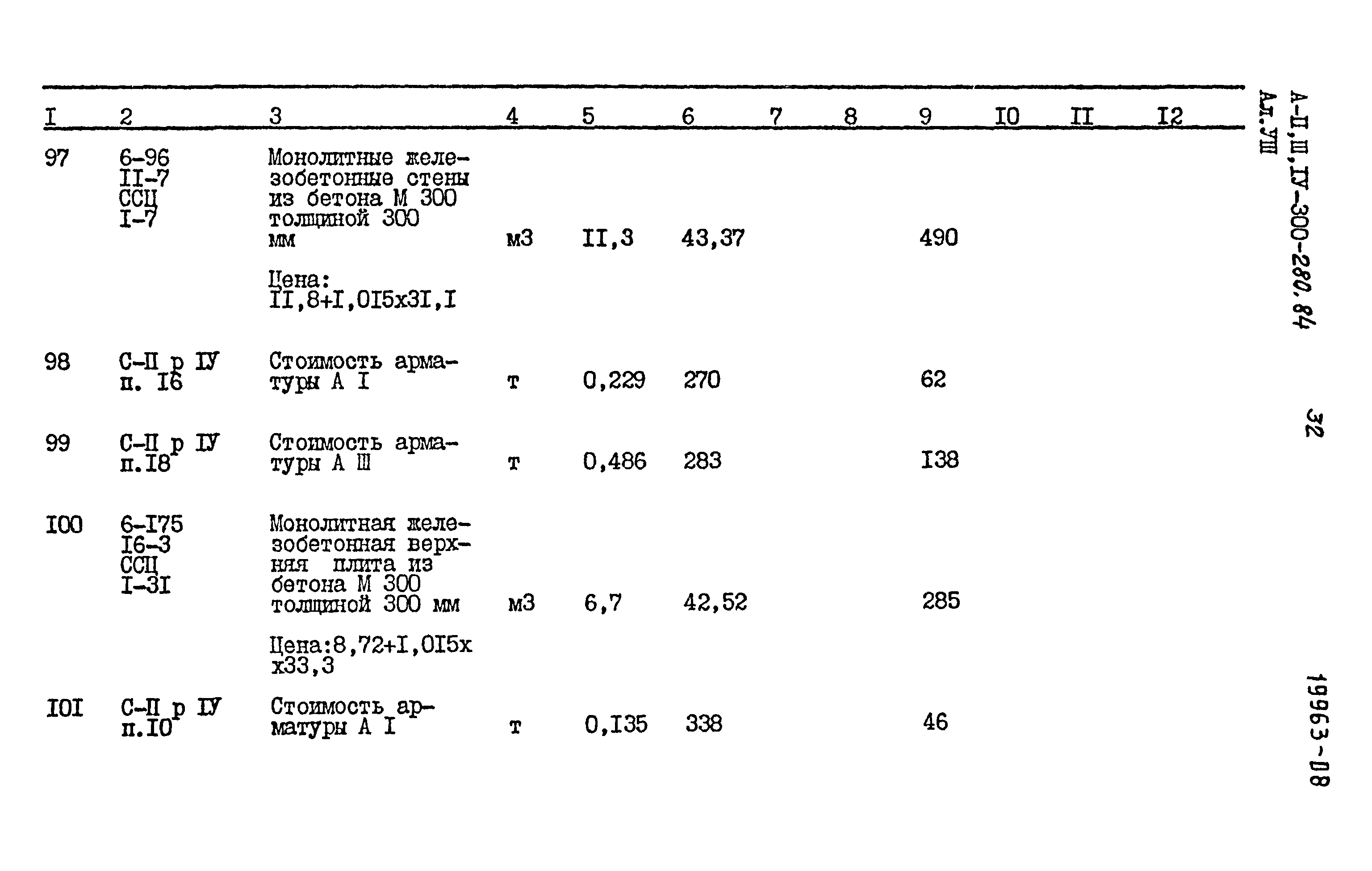 Типовой проект А-II,III,IV-300-280.84